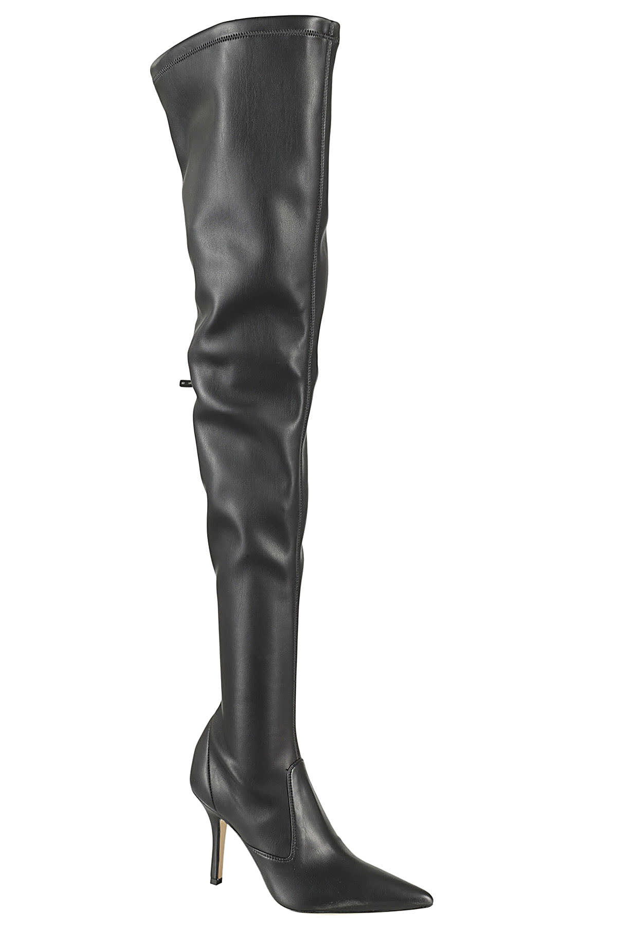 Shop Paris Texas Mama Over The Knee Boot Stretch In Black