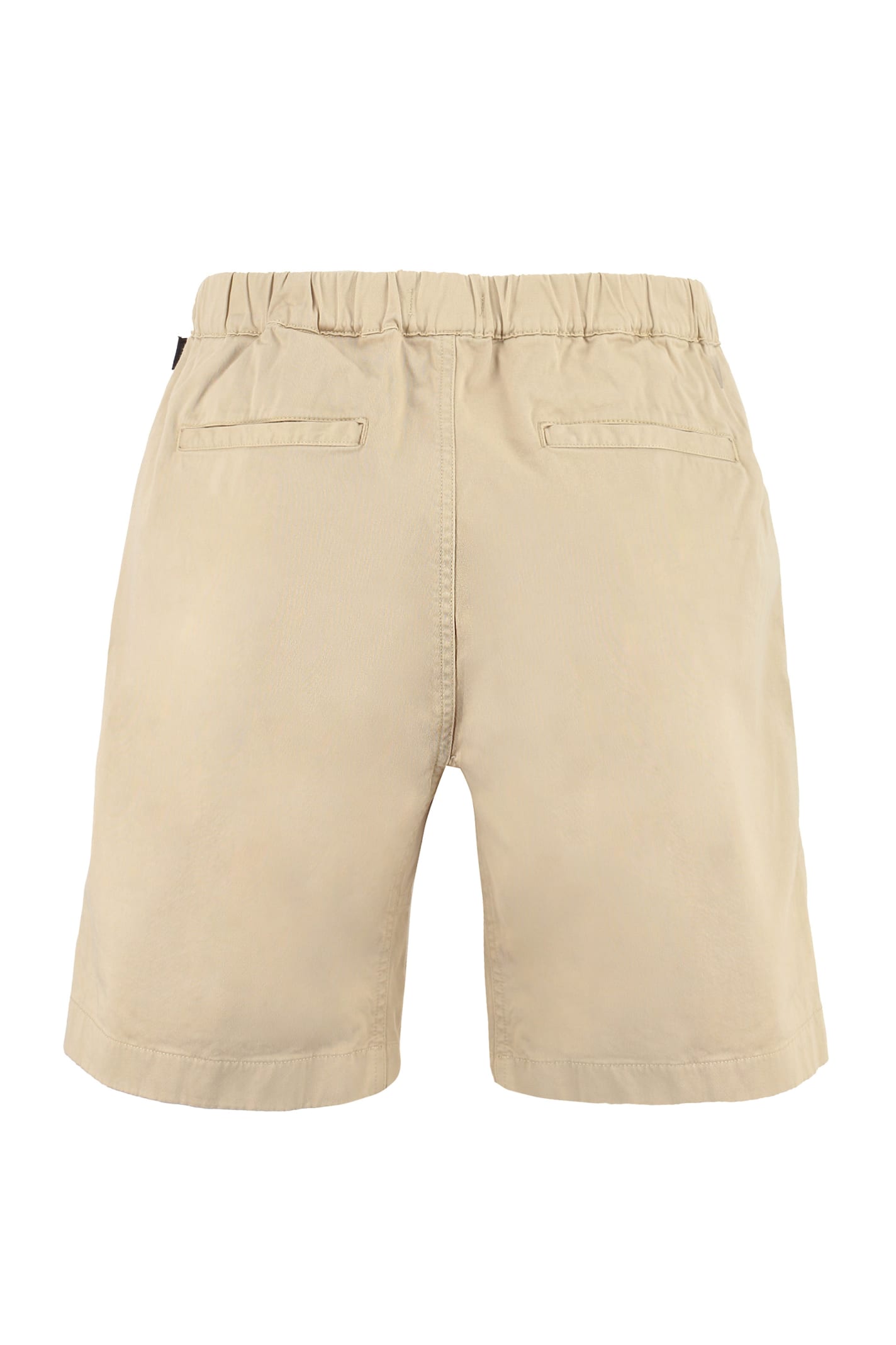 Shop Woolrich Cotton Shorts In Beige