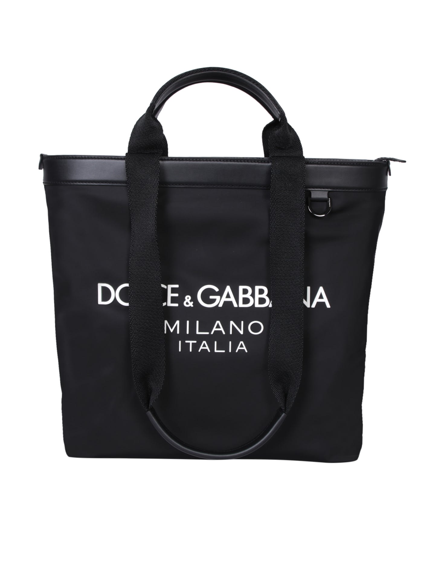 Dolce & Gabbana Logo Black Tote Bag