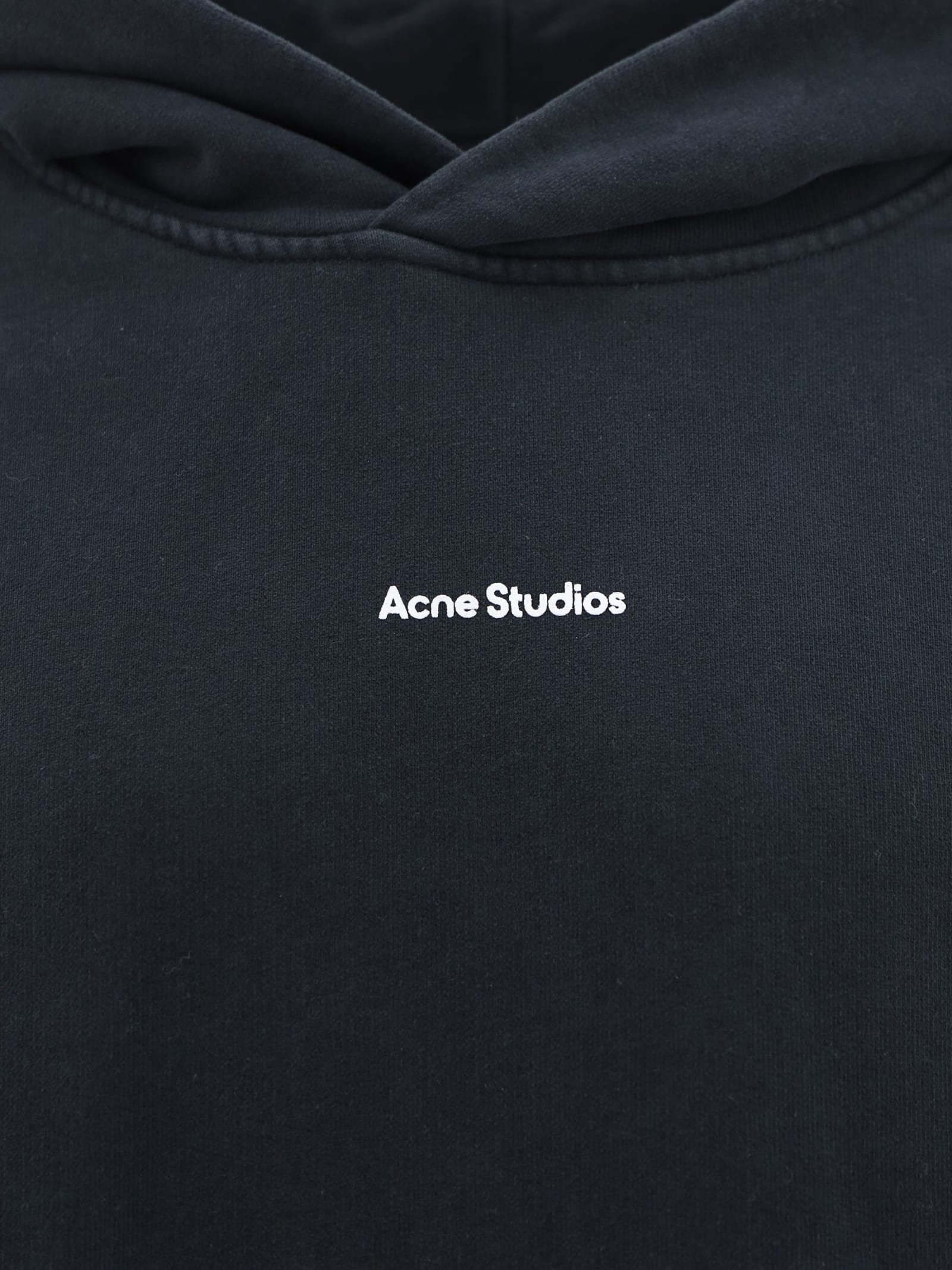 Shop Acne Studios Hoodie In Black