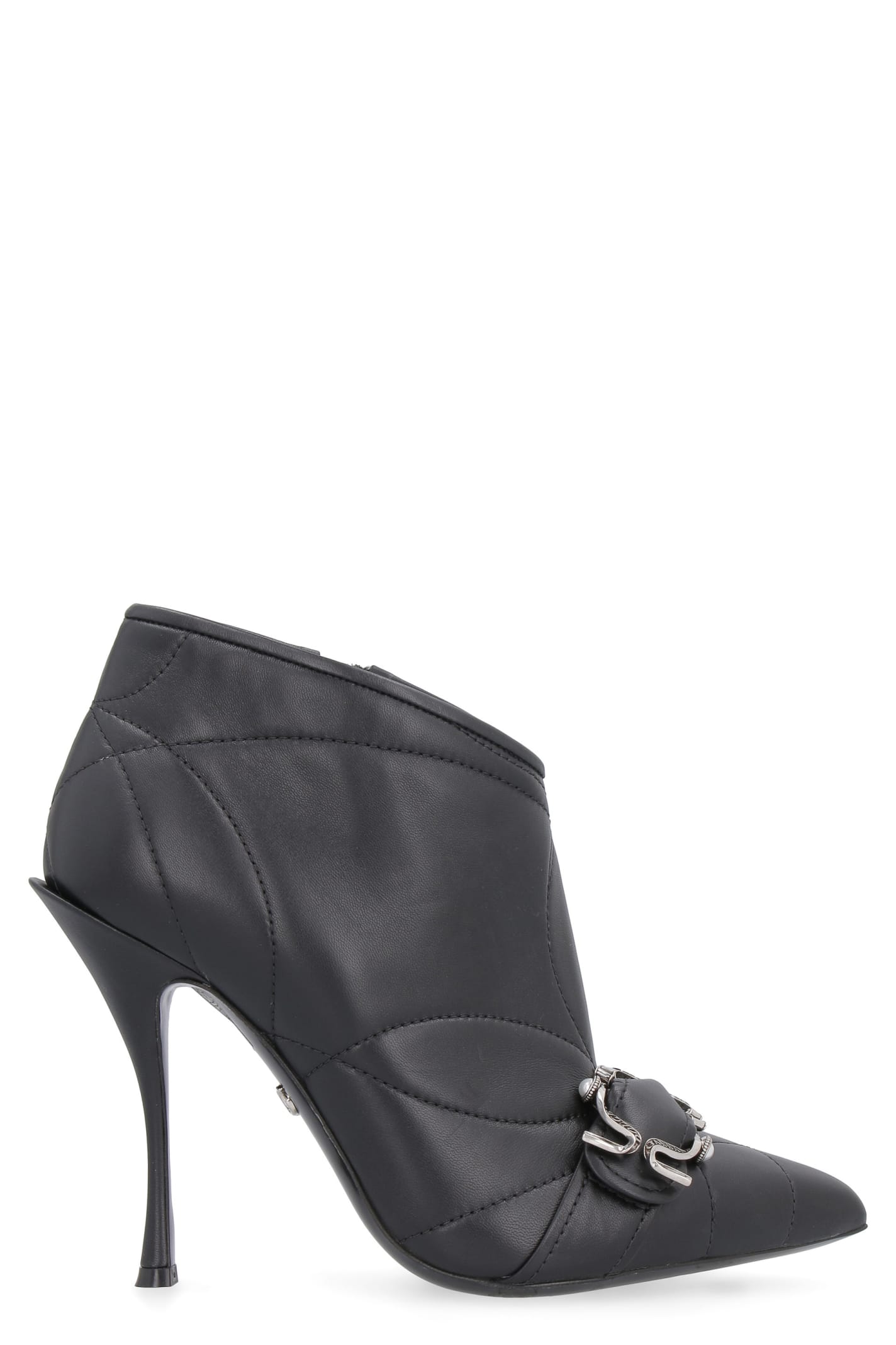 Dolce & Gabbana Leather Pointy-toe Ankle-boots