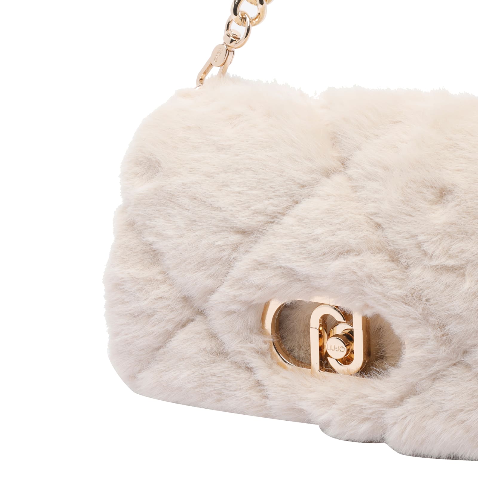 Liu •jo Medium Lapuffy Shoulder Bag In Sand