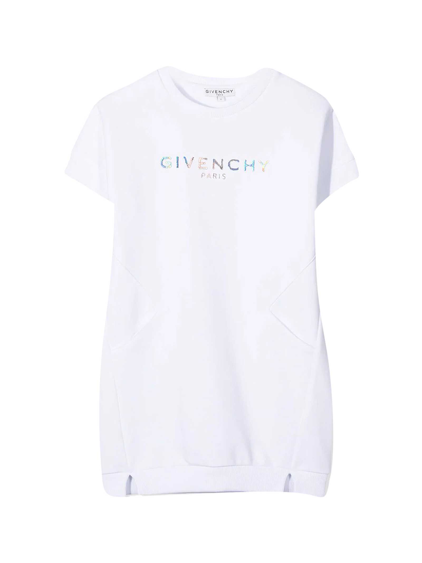 GIVENCHY WHITE TEEN DRESS,H12150 10BT