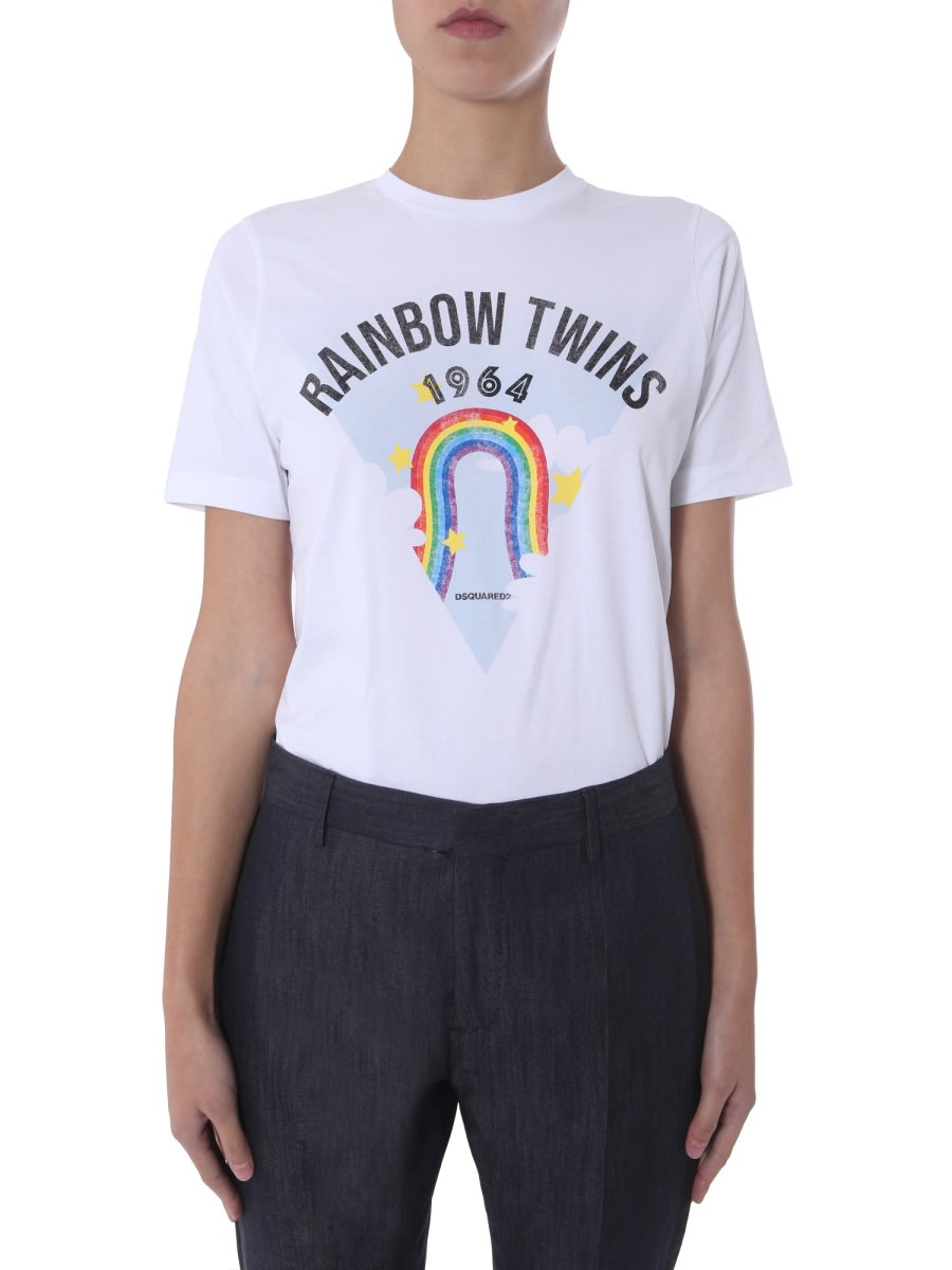 Dsquared2 Dsquared Round Neck T Shirt In White