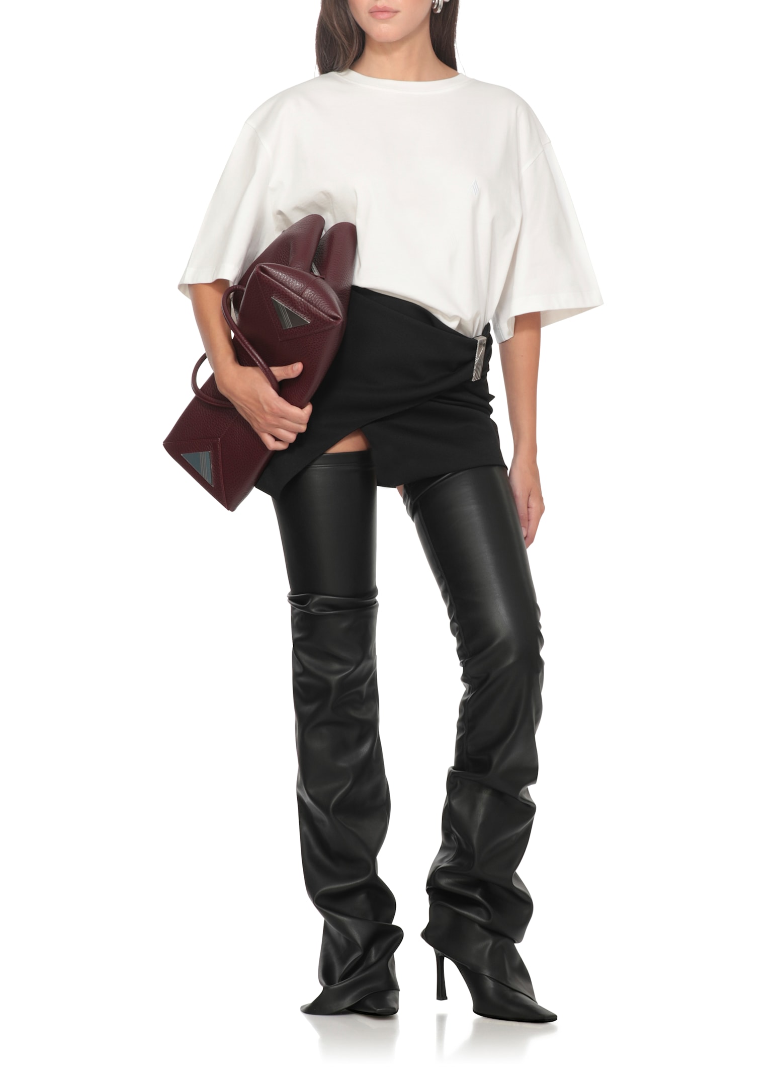 Attico Short Sleeved T-shirt In White