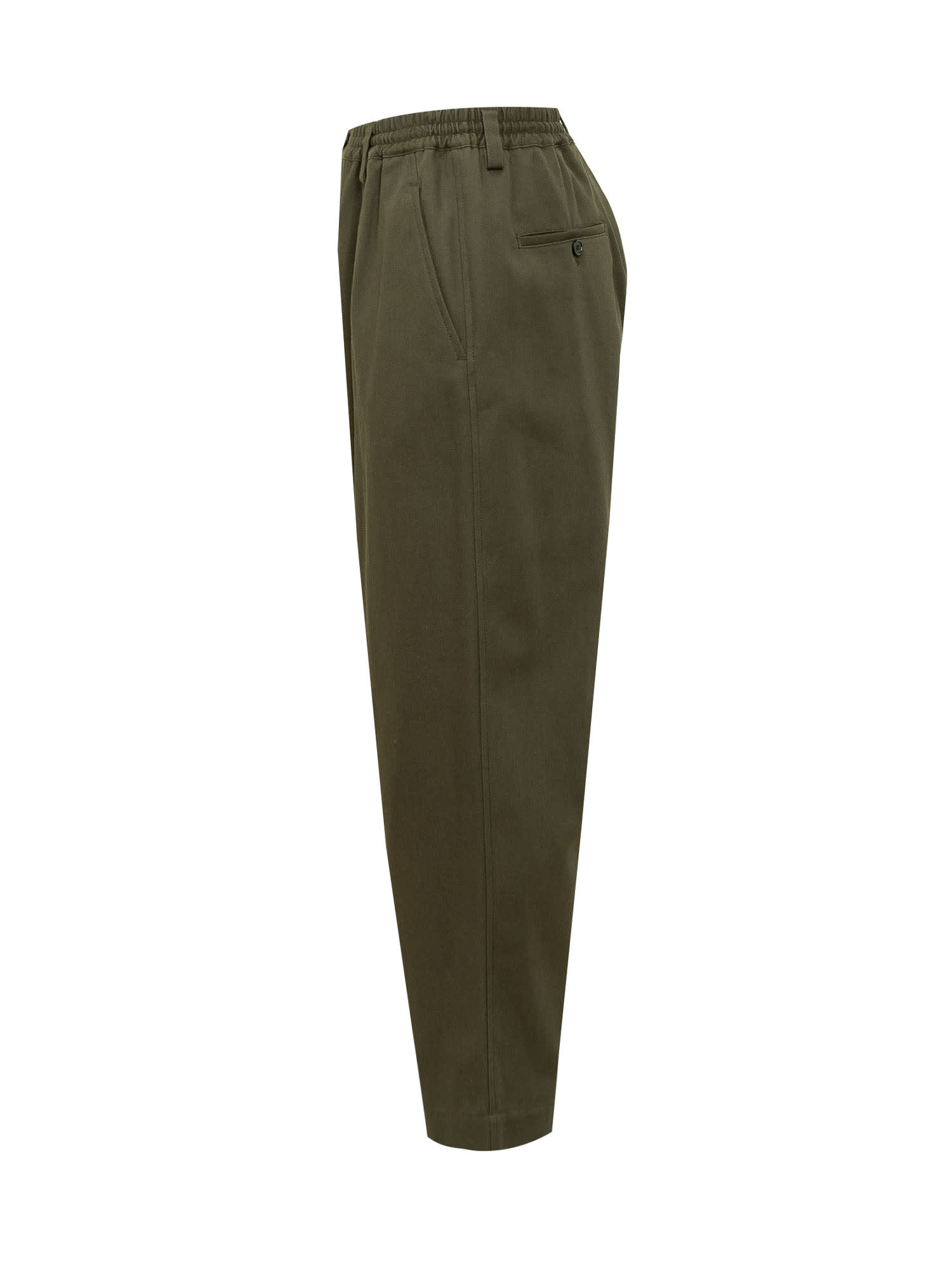 Shop Marni Carrot Trousers In Forest Green