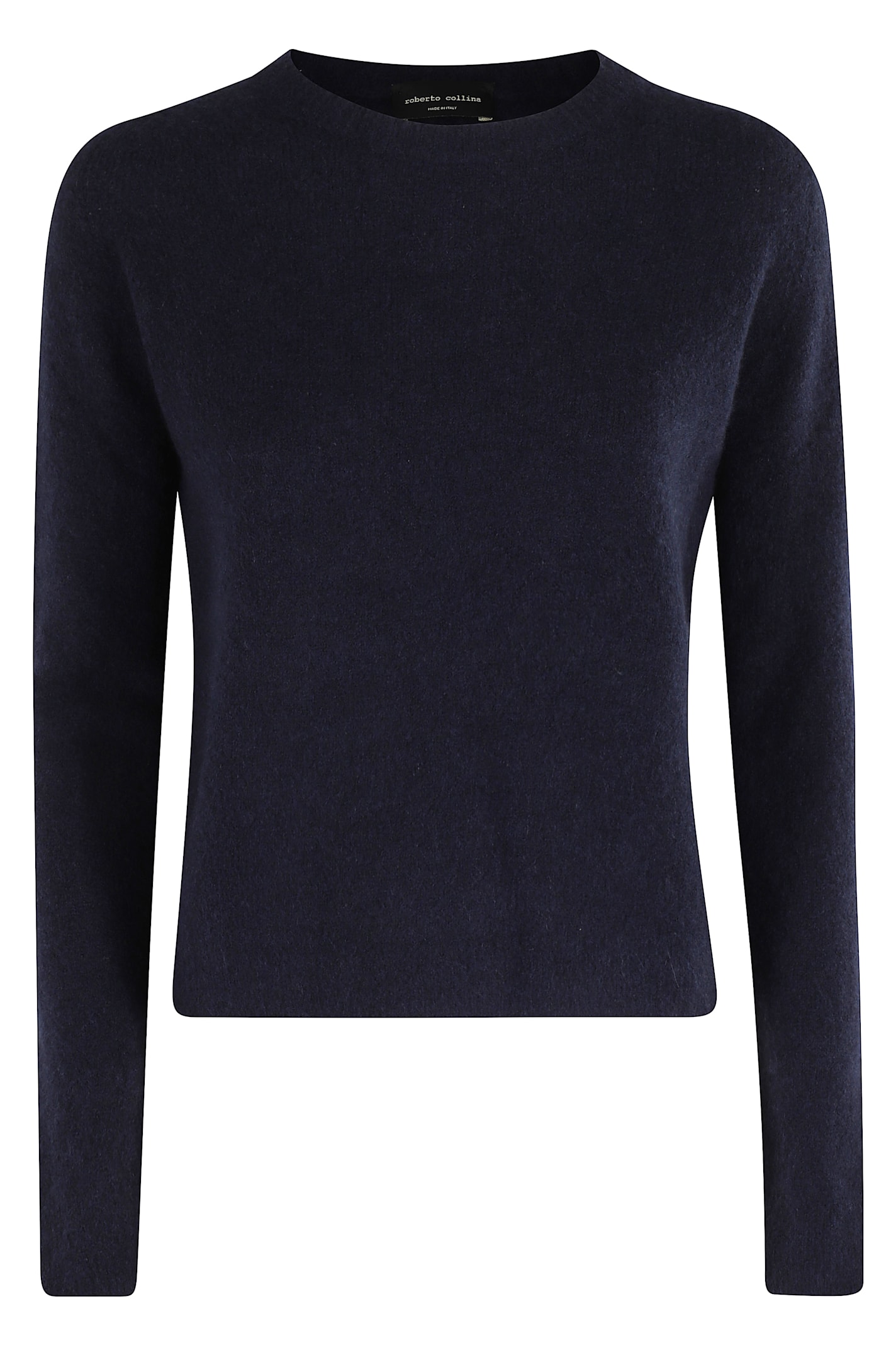 Roberto Collina Girocollo ml In Blue