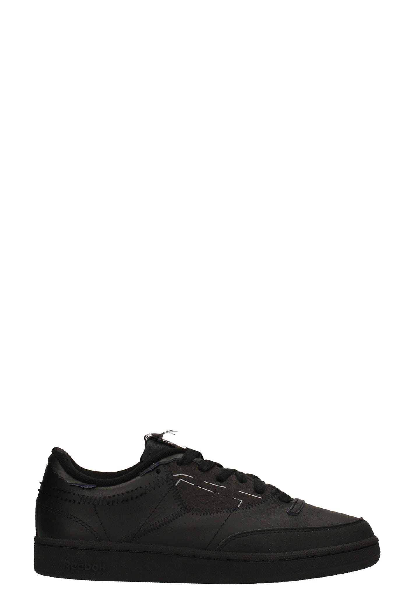 Maison Margiela Sneakers In Black Suede And Leather