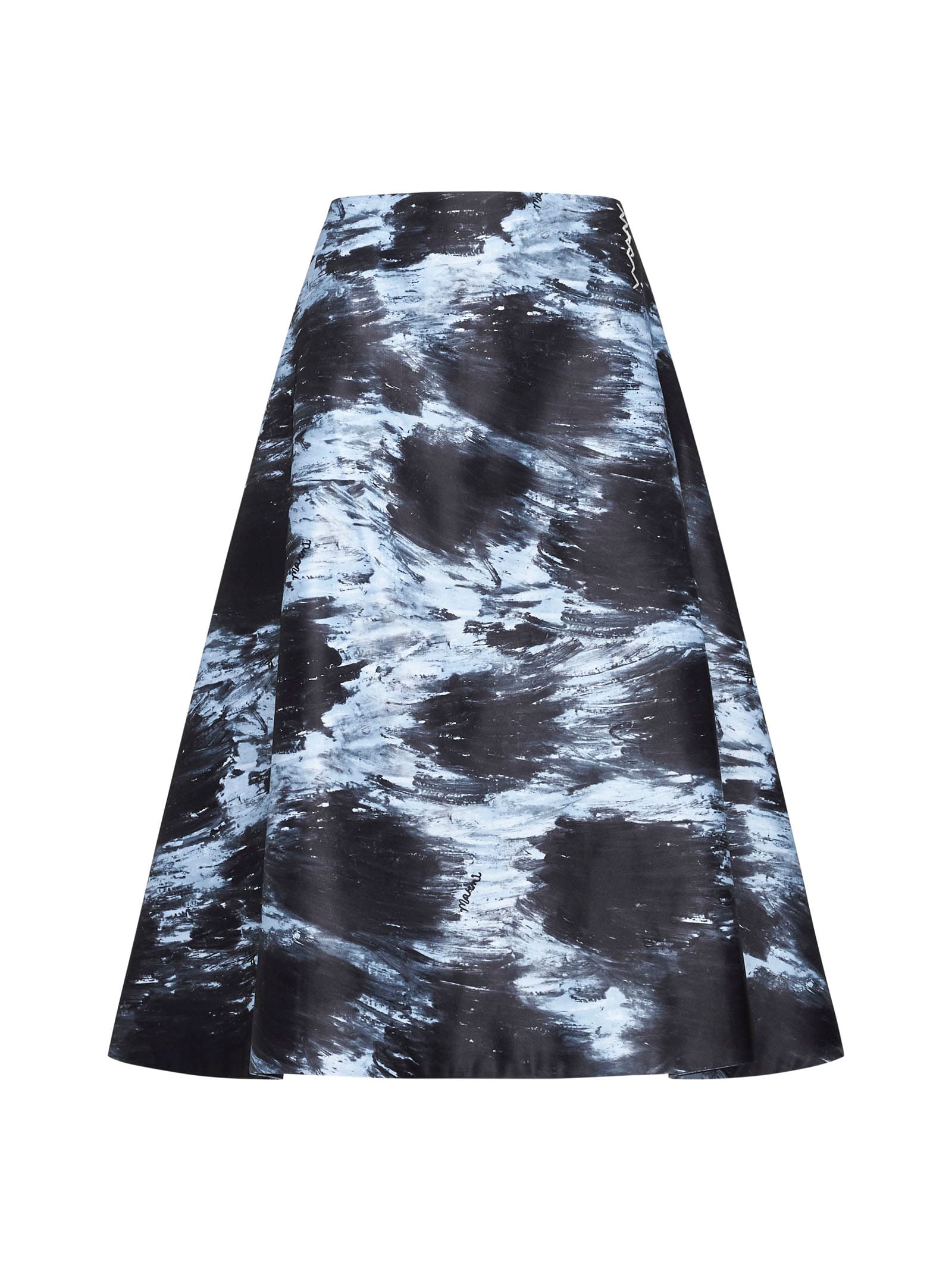 Shop Marni Skirt In Antique Silver