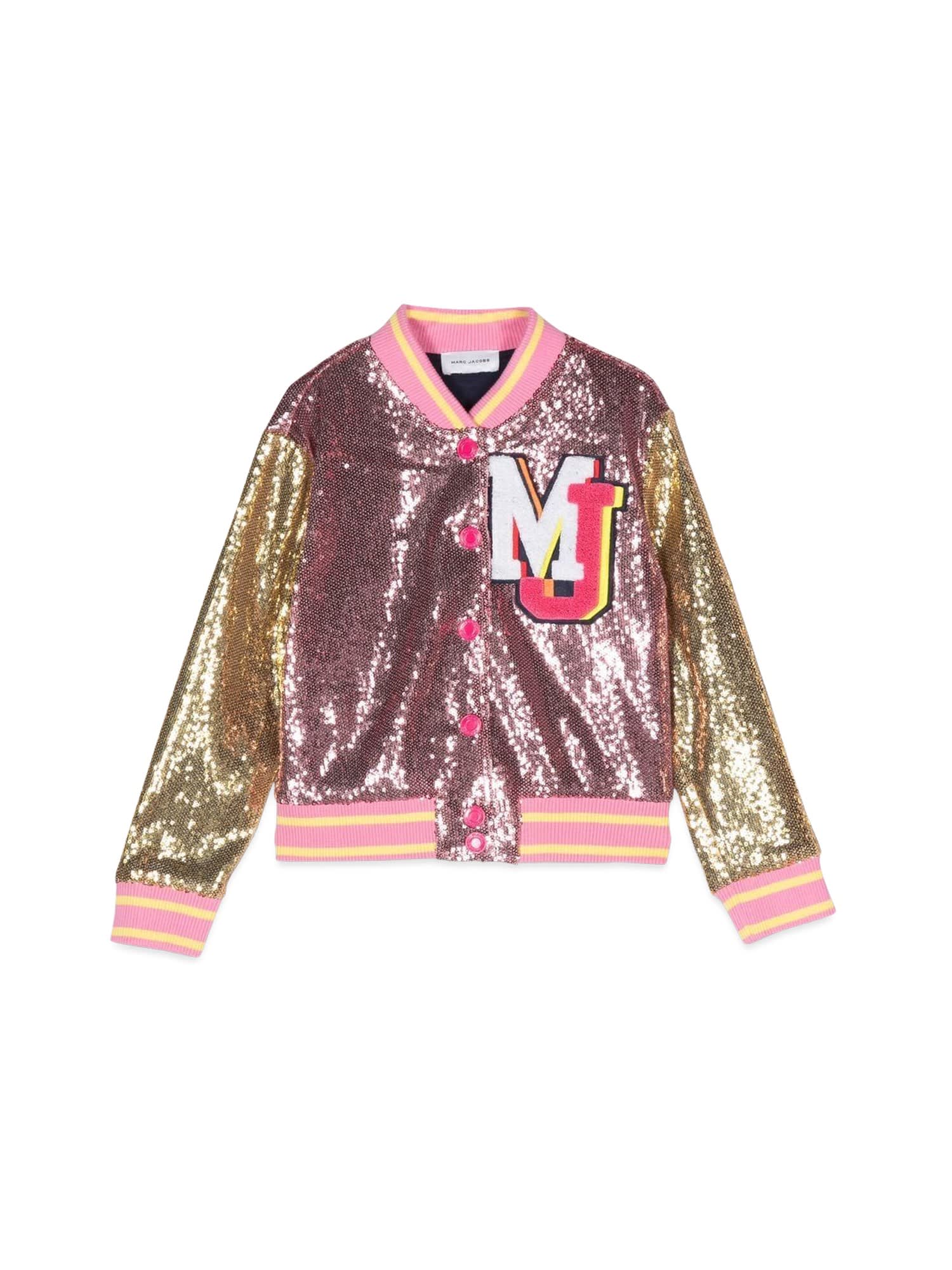 MARC JACOBS TEDDY BOMBER JACKET WITH SEQUINS