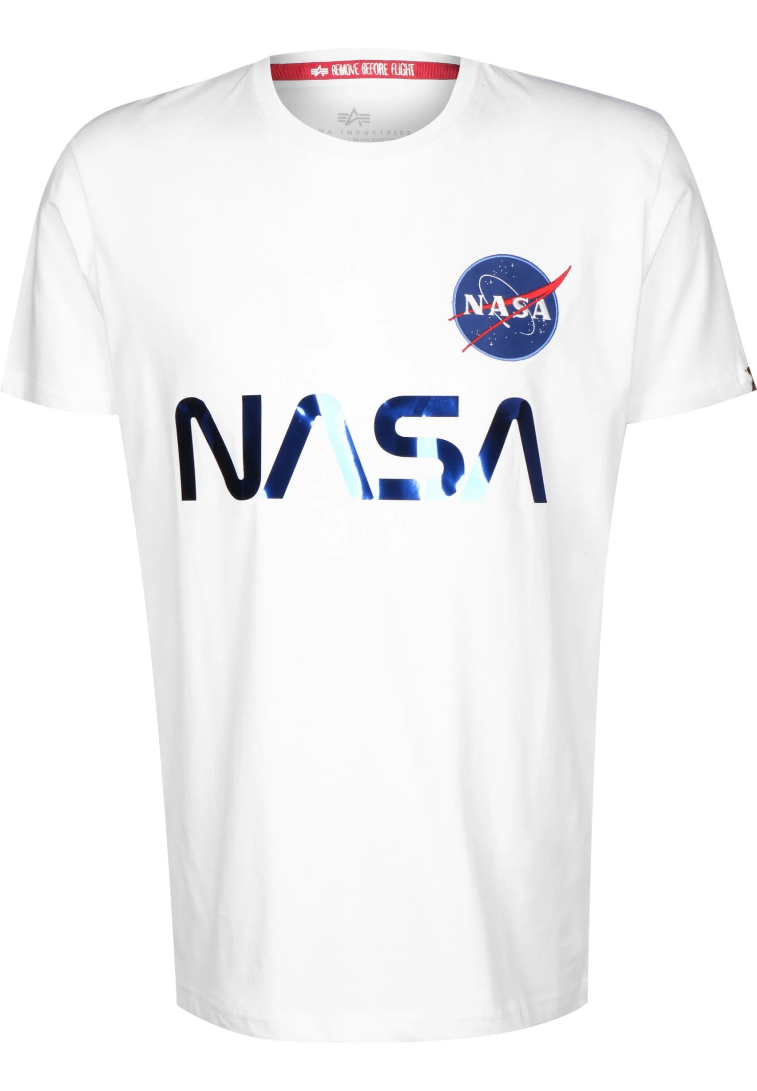 Alpha Industries Nasa Rainbow ModeSens T-shirt Reflective White In 