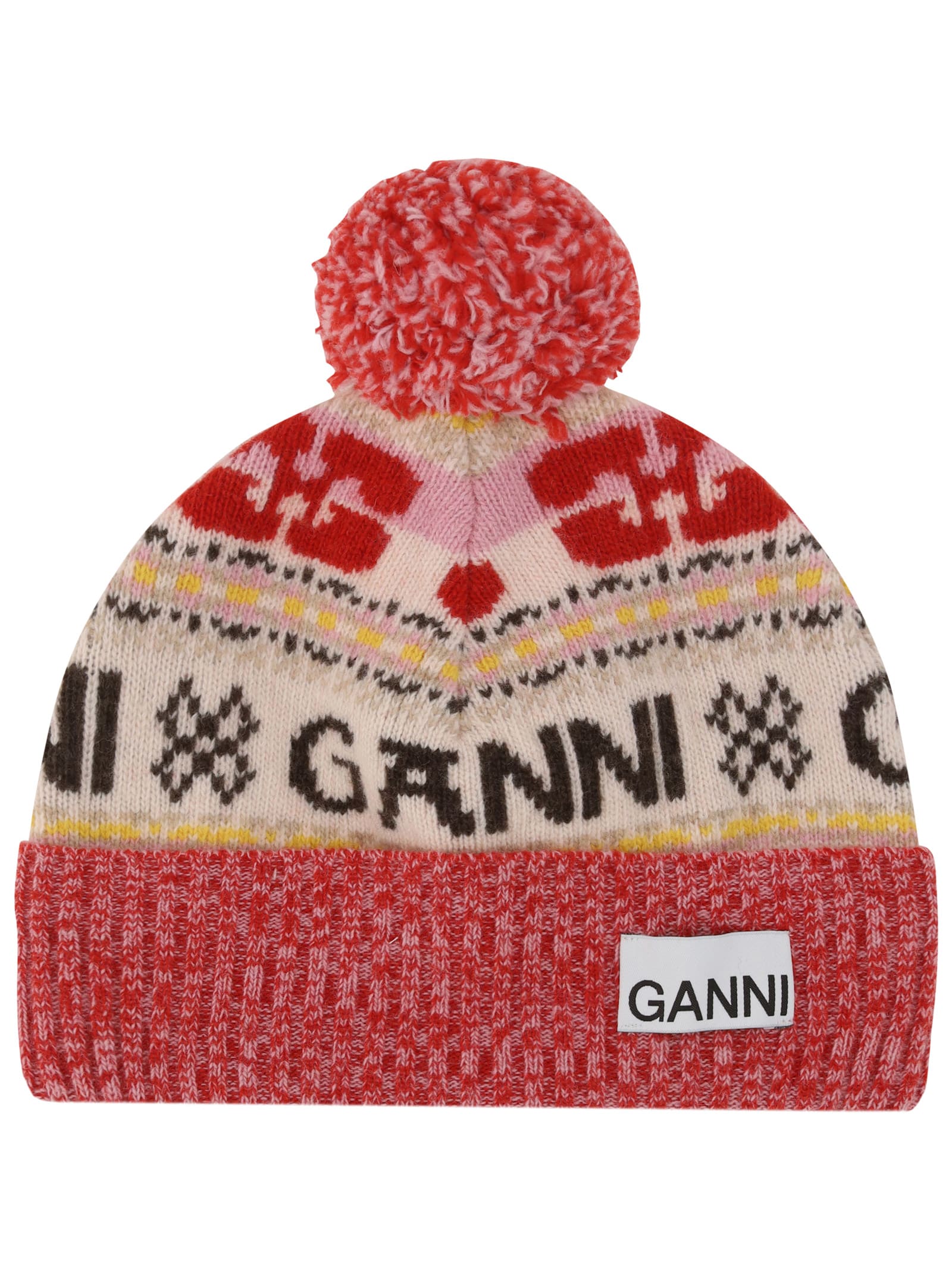 Shop Ganni Hat In Rosso