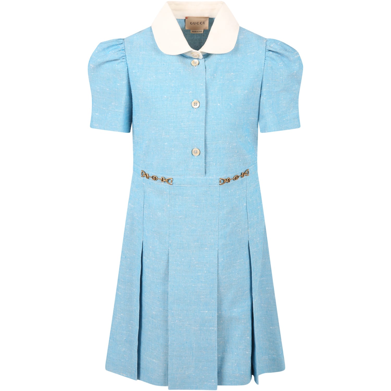 Gucci Light-blue Dress For Girl