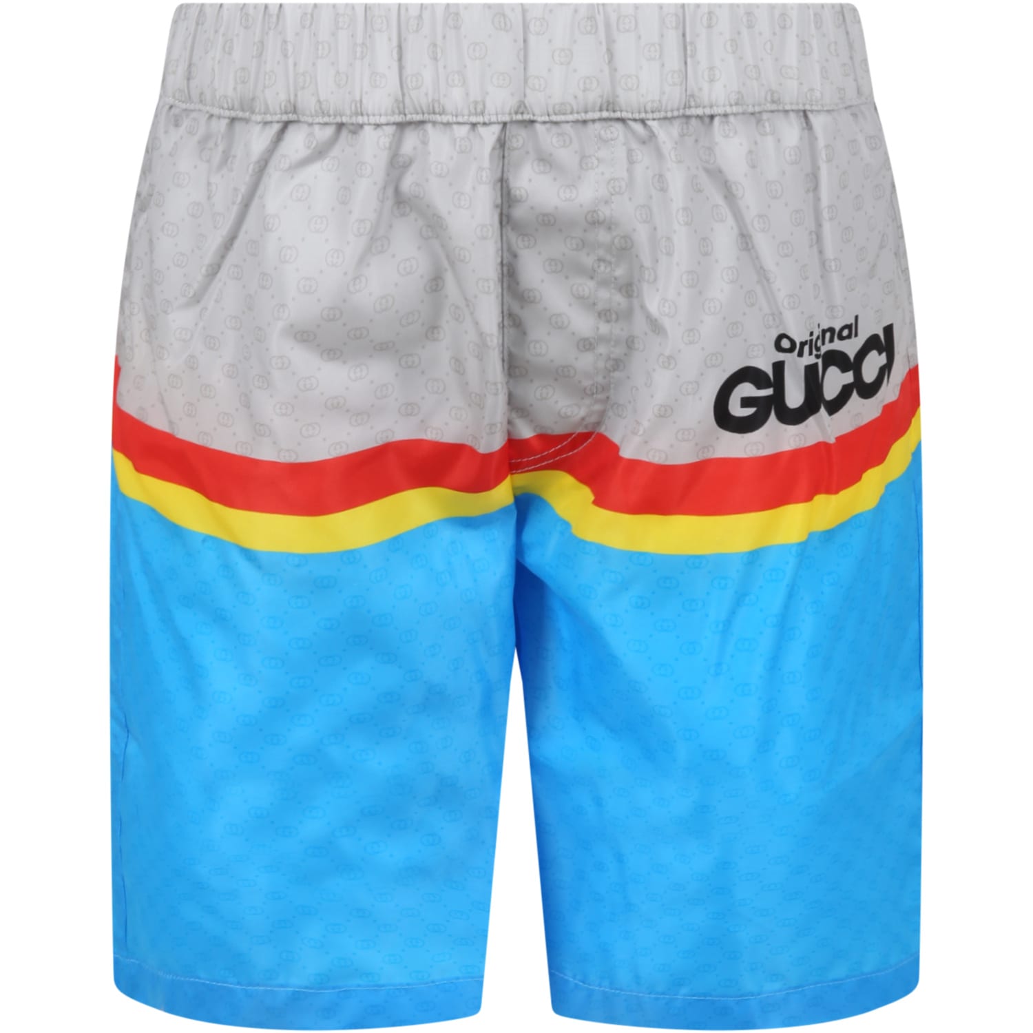 Gucci Multicolor Swimsuit For Boy With Logo