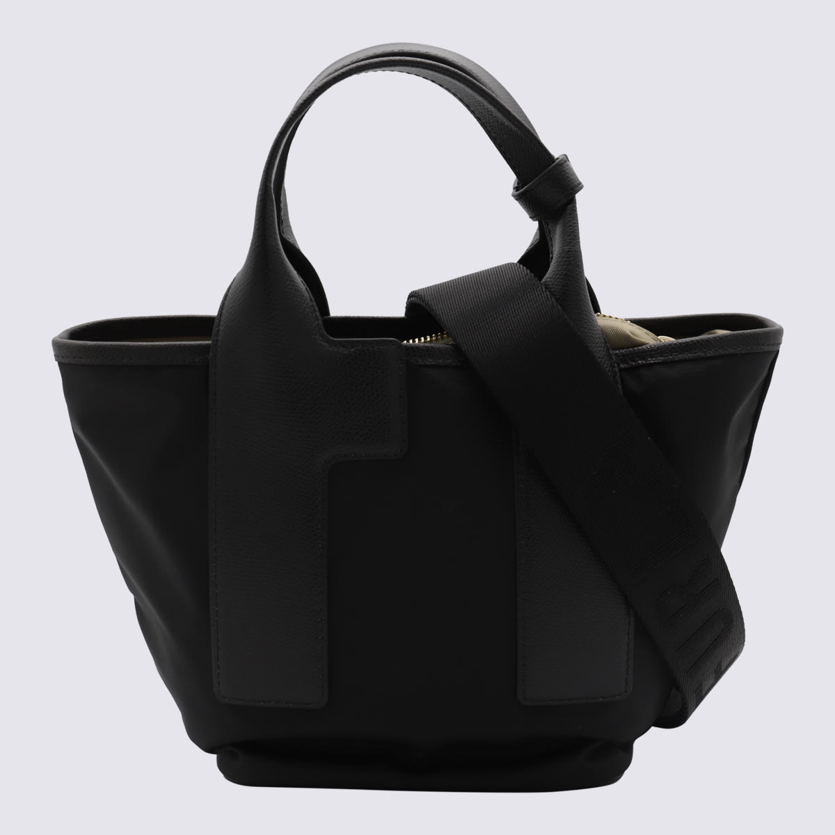 Shop Furla Black Piuma Bag