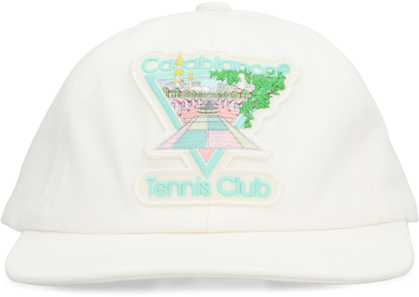 Shop Casablanca Logo Baseball Cap In White