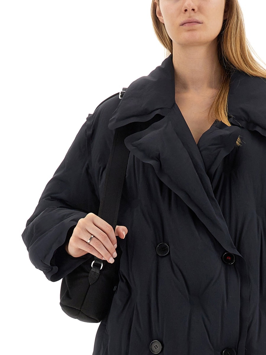 Shop Maison Margiela Oversize Coat In Black