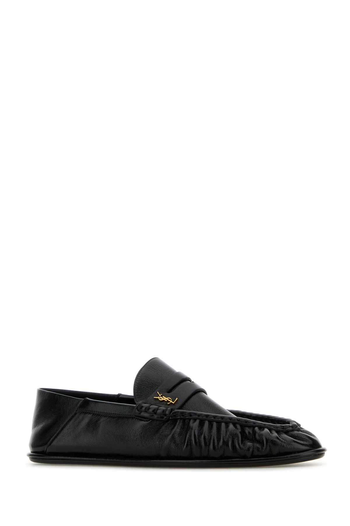 Shop Saint Laurent Black Leather Le Loafer Loafers In Nero