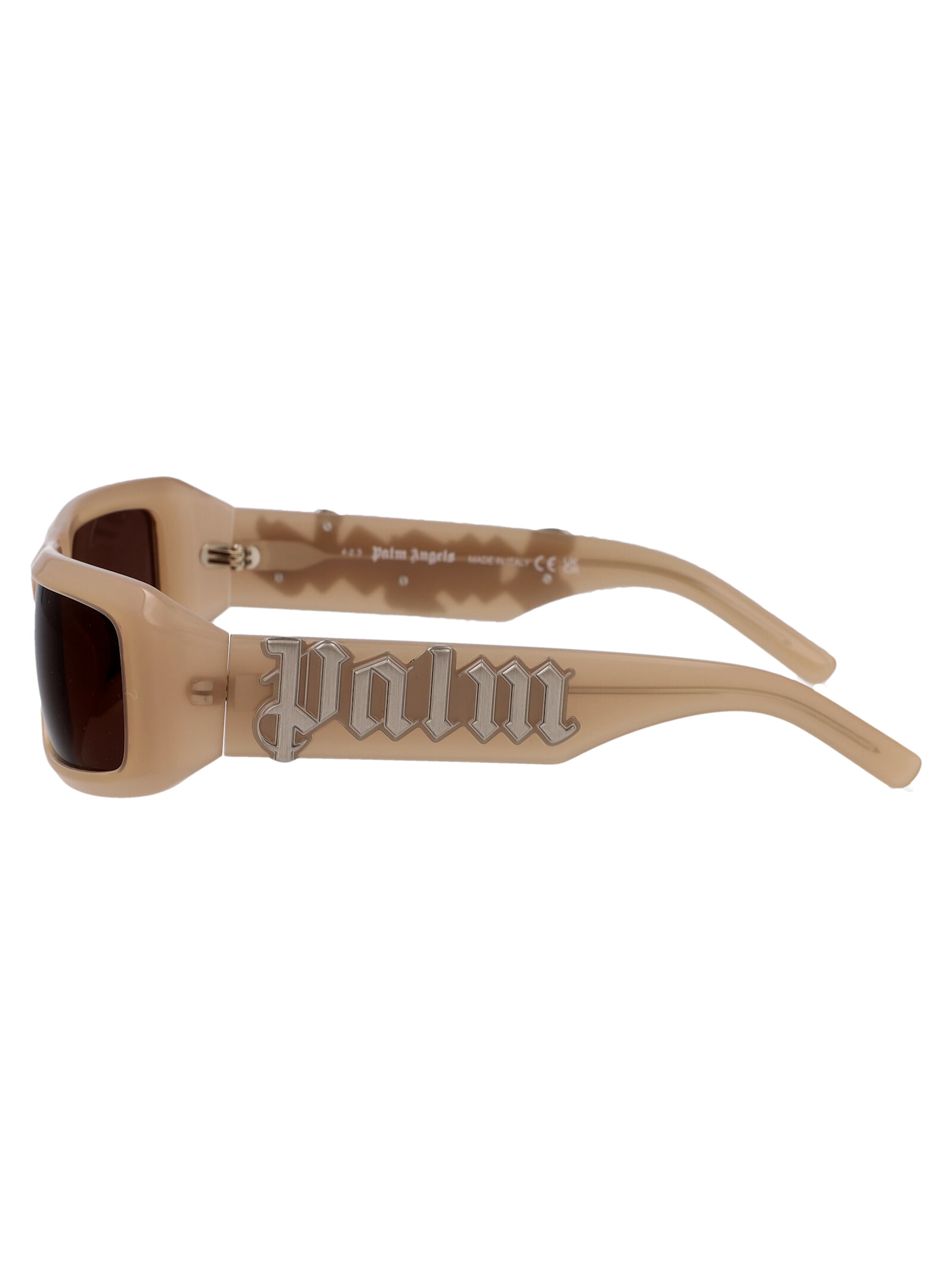 Shop Palm Angels Kerman Sunglasses In 1764 Nude