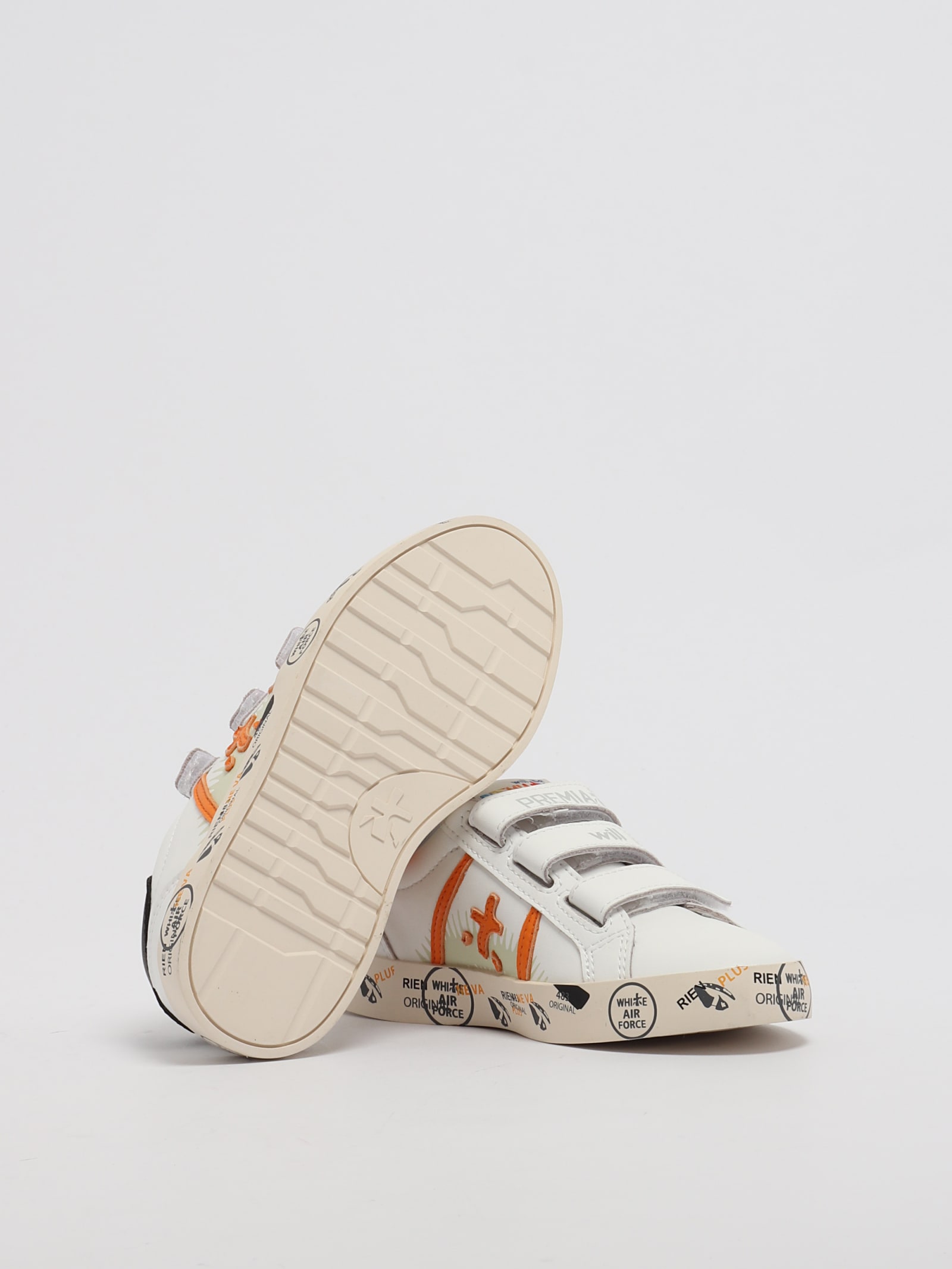 Shop Premiata Andy Sneaker In B.co-arancio
