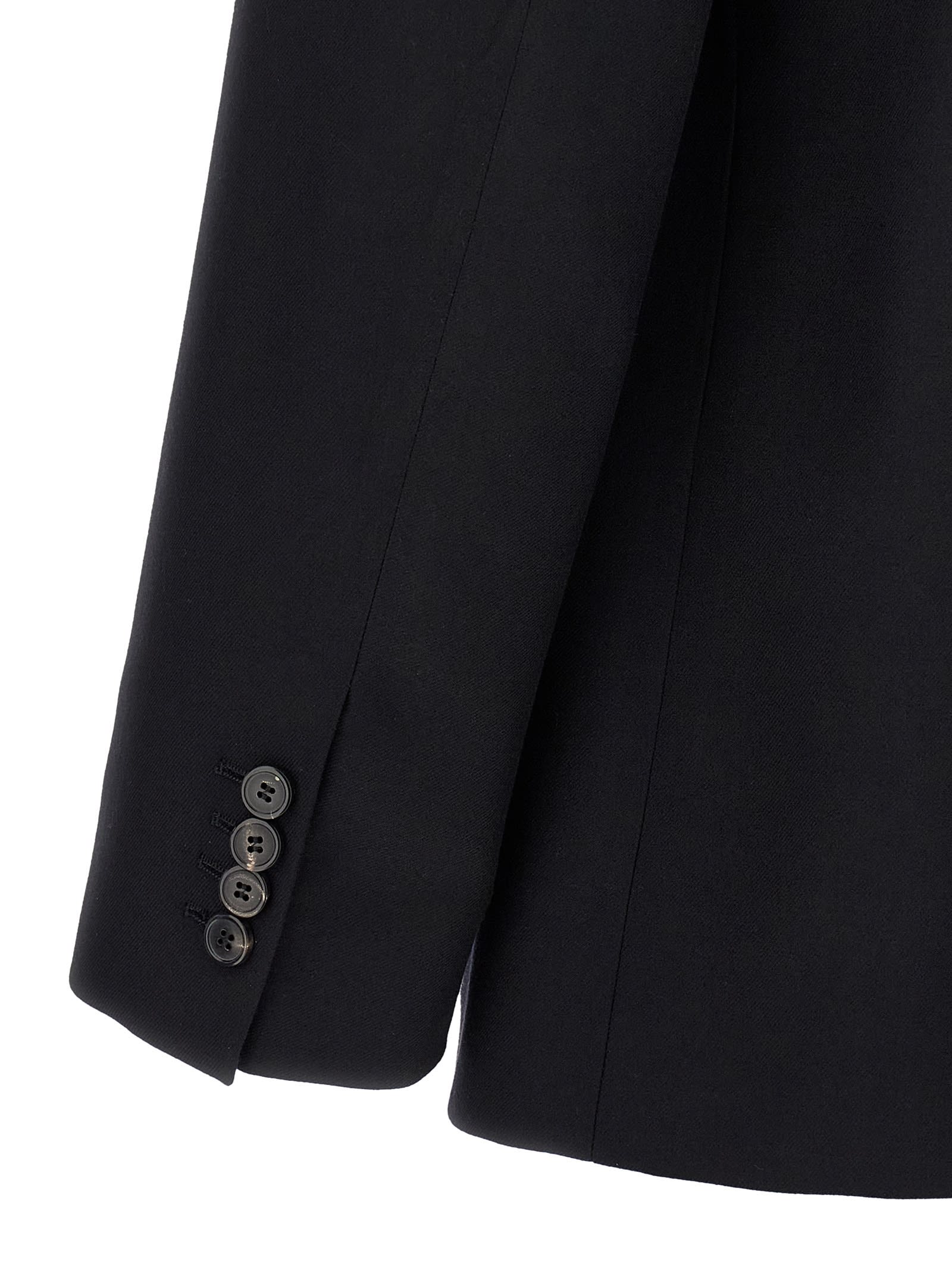 Dries Van Noten Double-breasted Blazer Notched Lapels In Black
