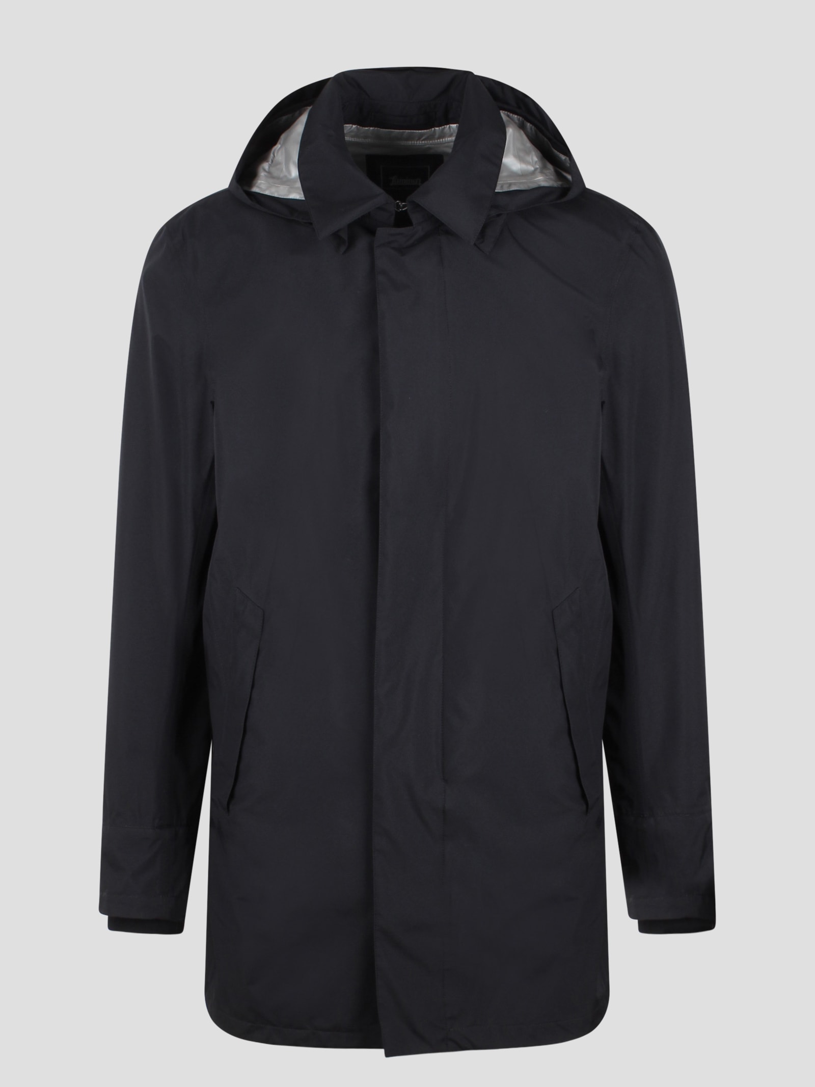 Shop Herno Gore-tex Paclite Laminar Raincoat In Black