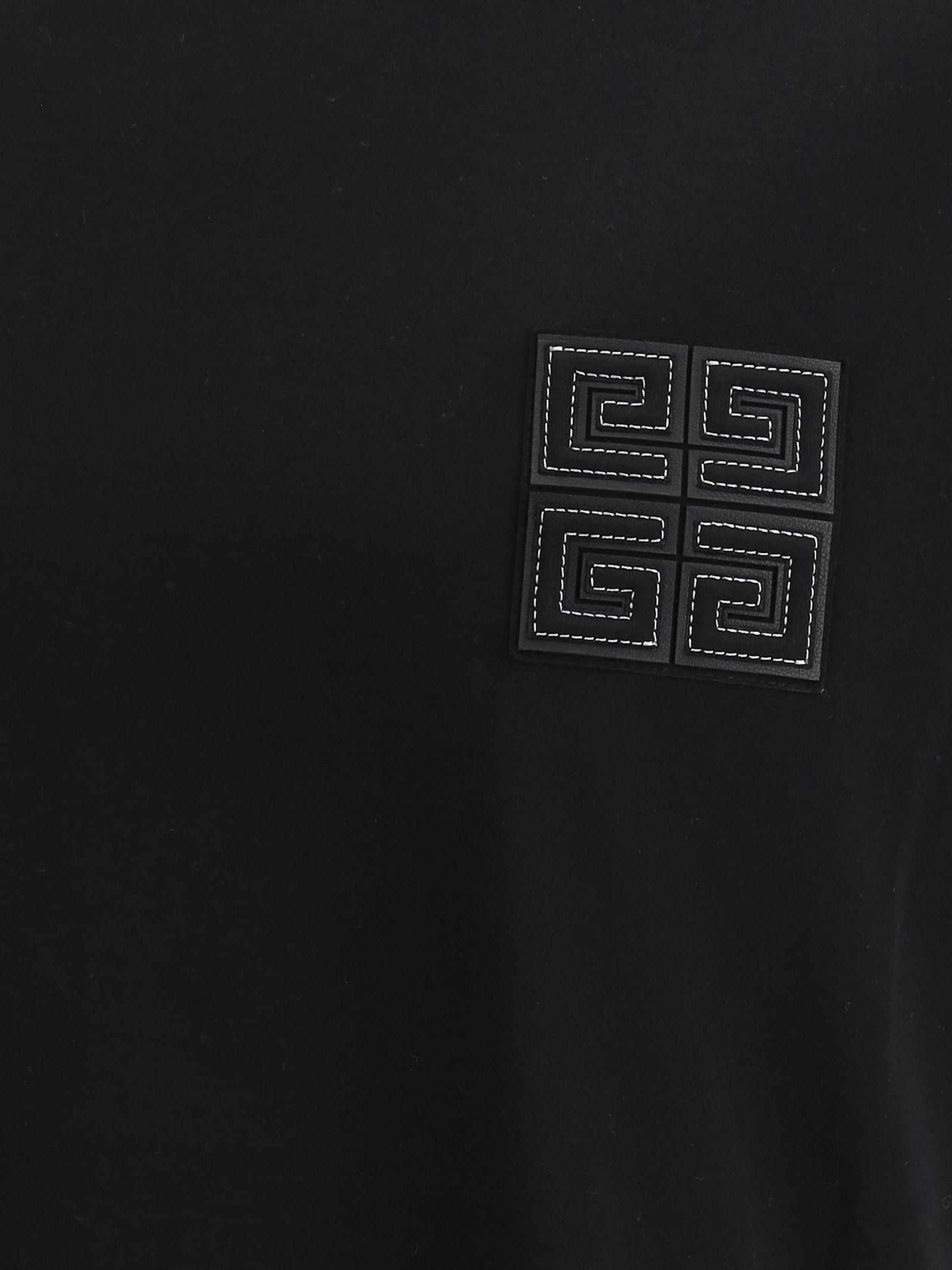Givenchy 4g Patch Crewneck T-shirt In Black