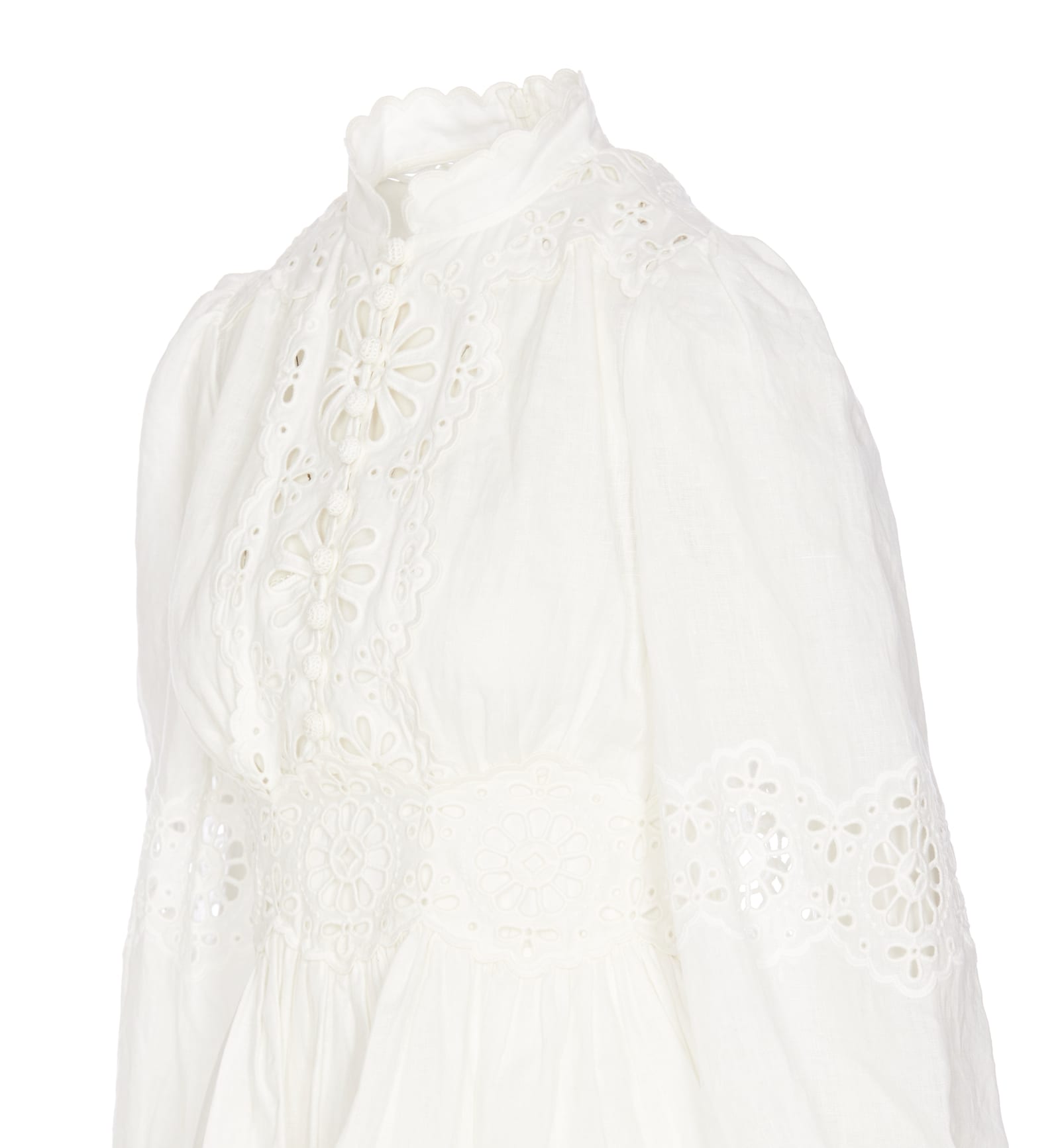 ZIMMERMANN ACACIA BRODERIE MINI DRESS 