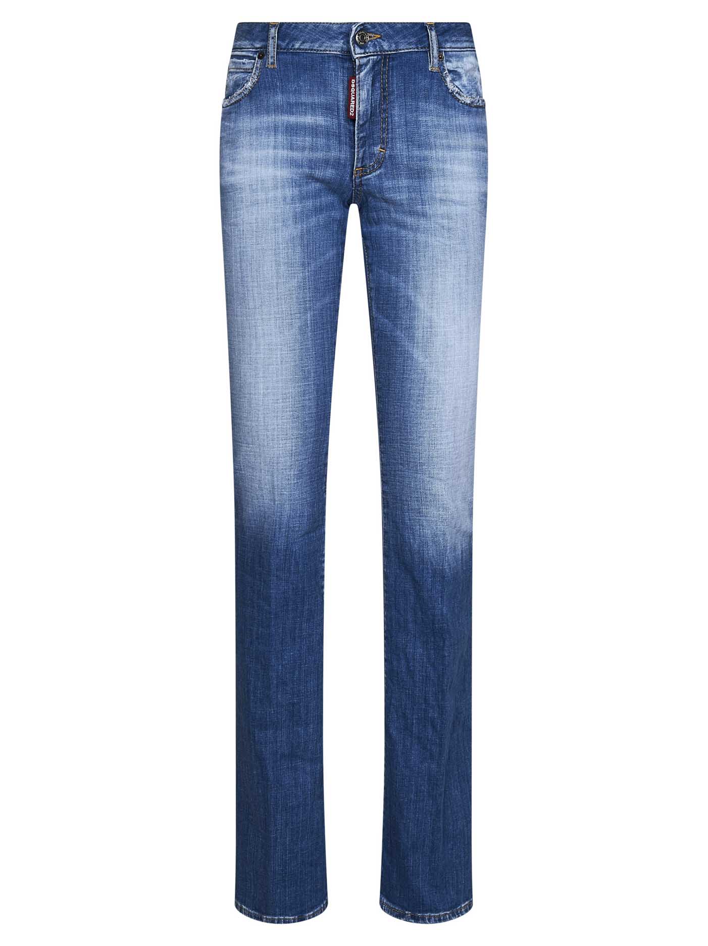 Dsquared2 Medium Waist Flare Jeans In Default Title | ModeSens