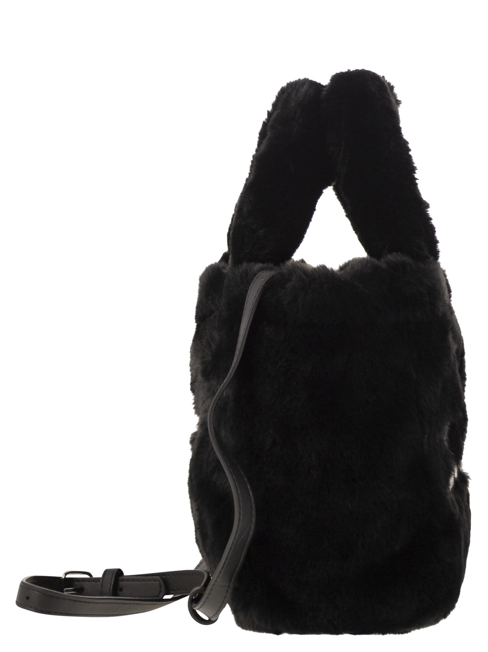 MC2 SAINT BARTH SOFT FUR MINI VANITY BAG