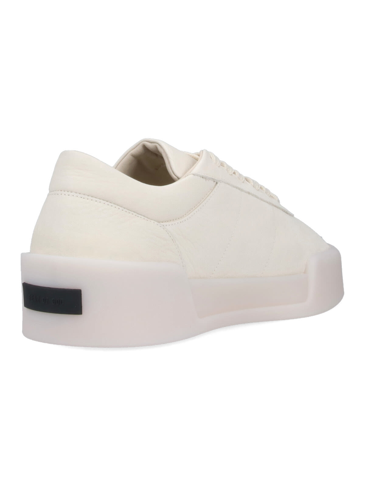 Fear Of God Man Sneakers Ivory Size 7 Leather In Metallic