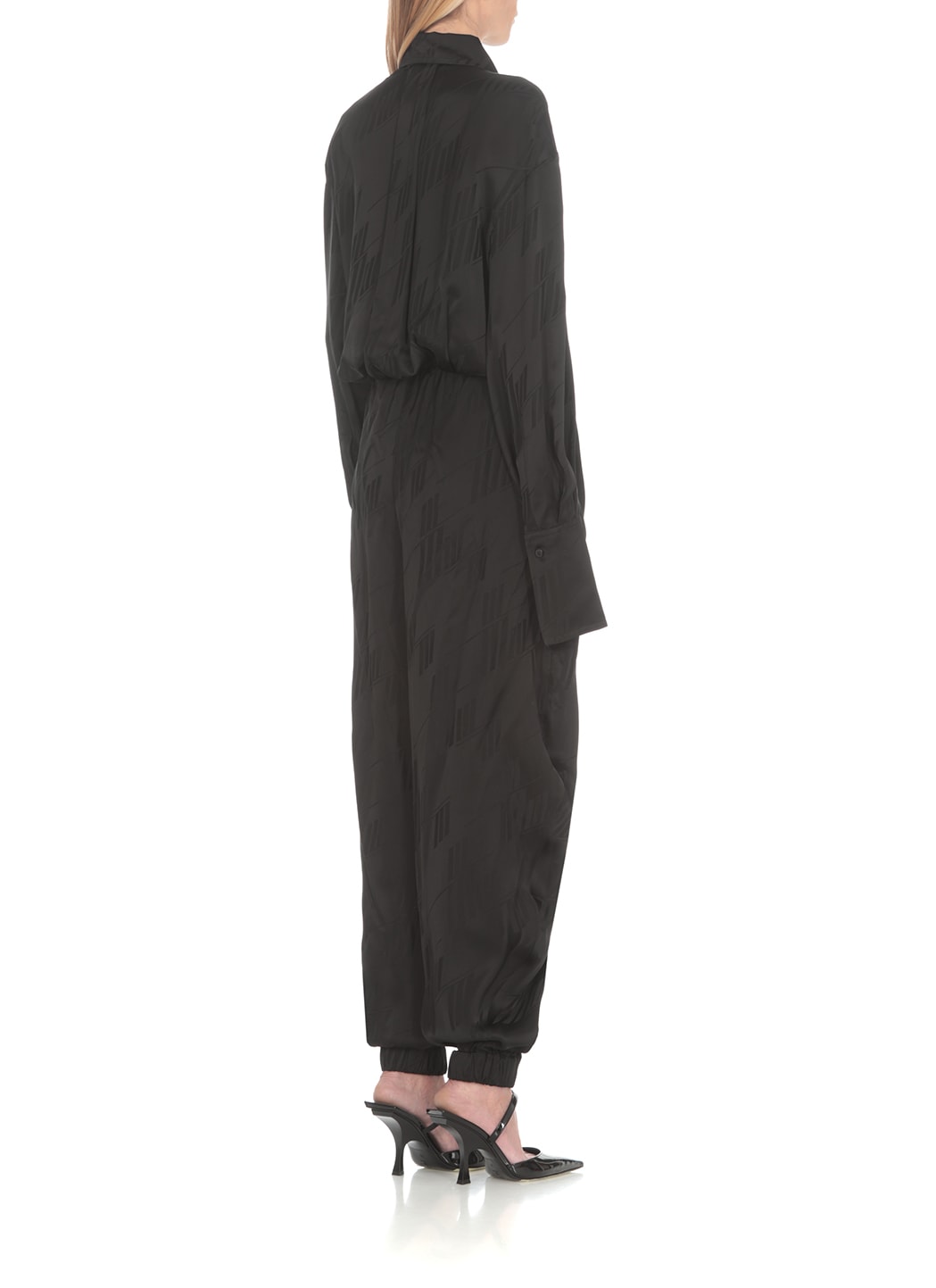 Shop Attico Overall Jumpsuit In Black