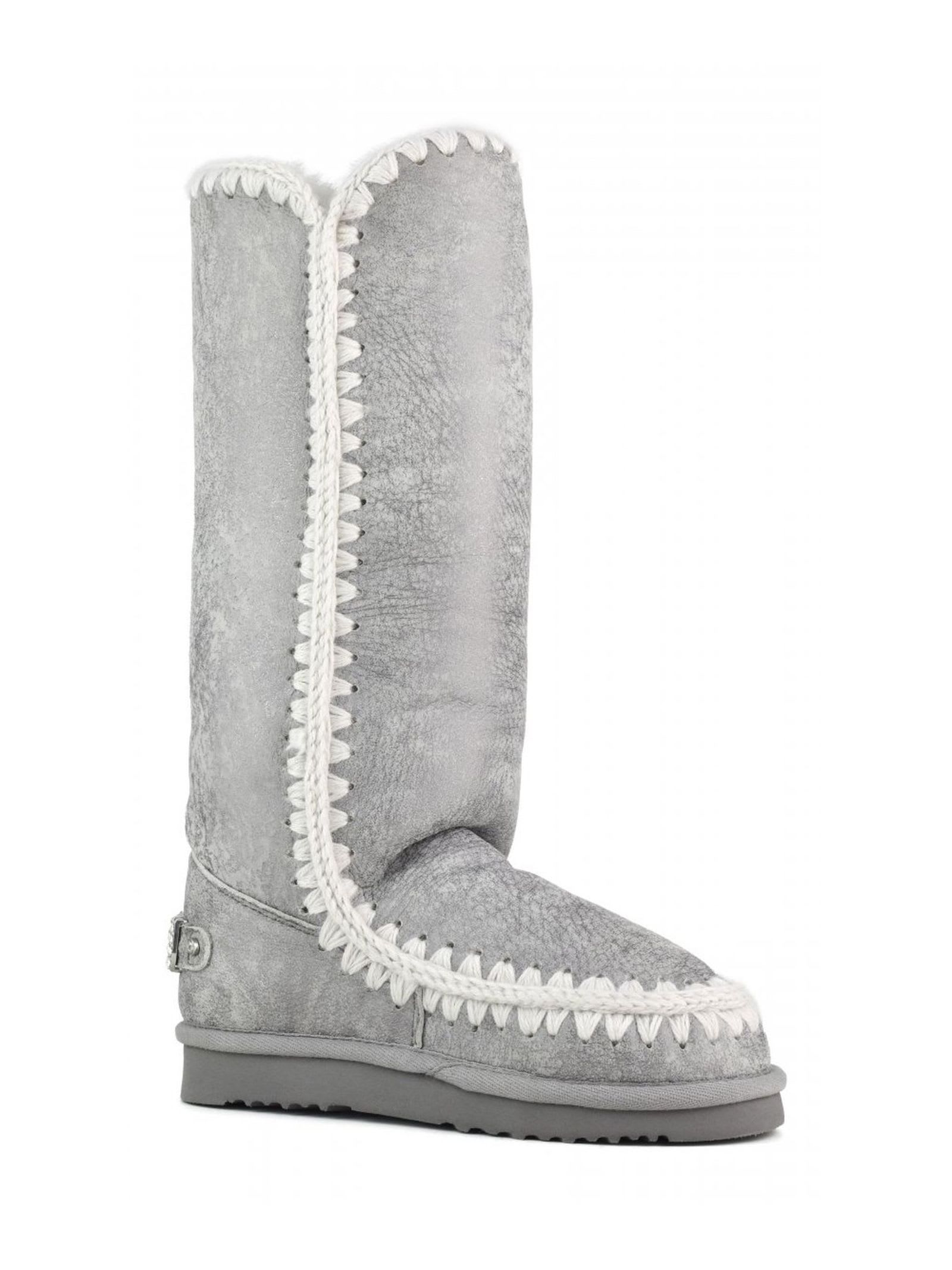 Mou Silky Silver Sheepskin Eskimo 40 In Silver