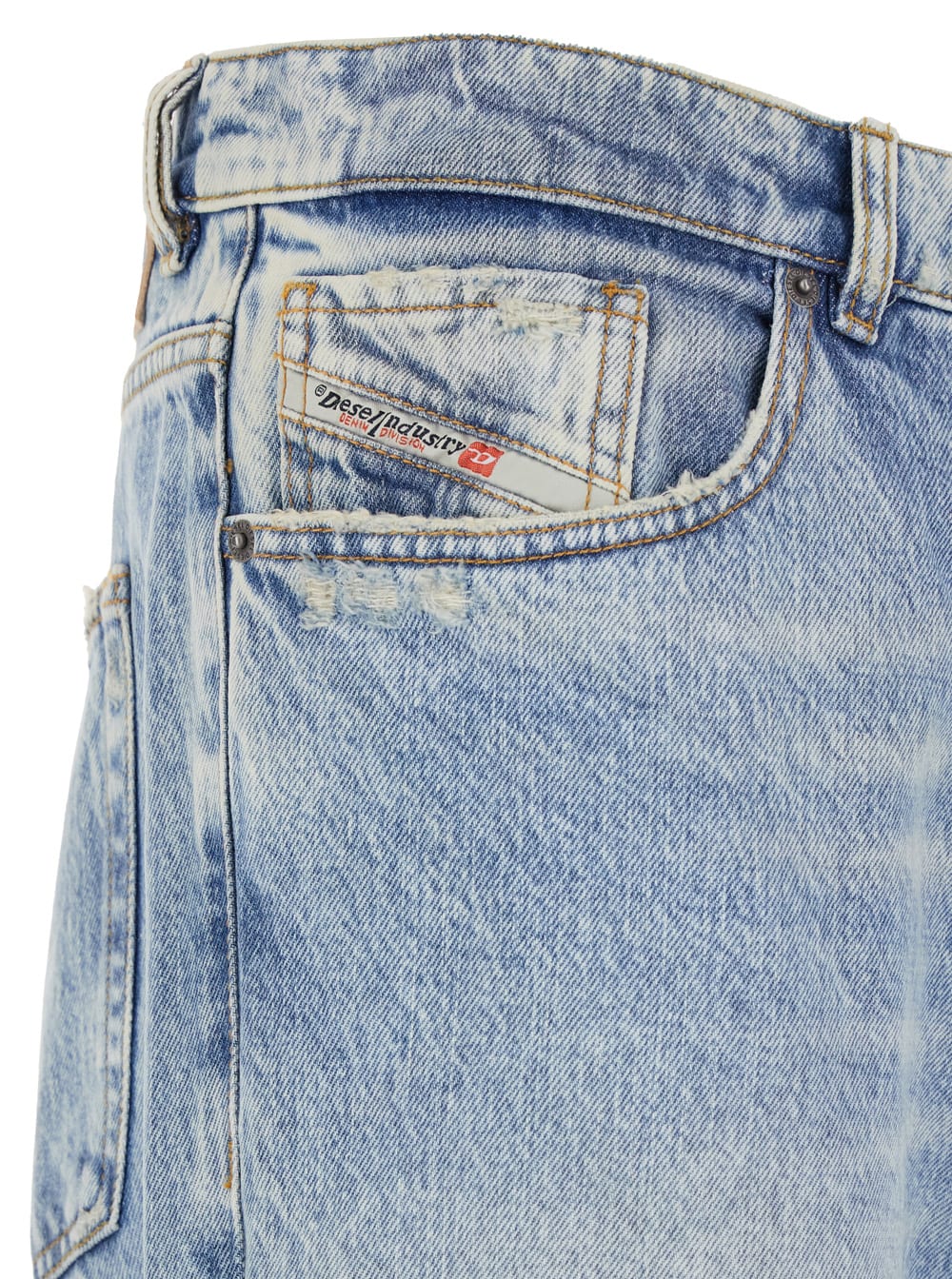 Shop Diesel D - Fire Loose Jeans In Light Blue