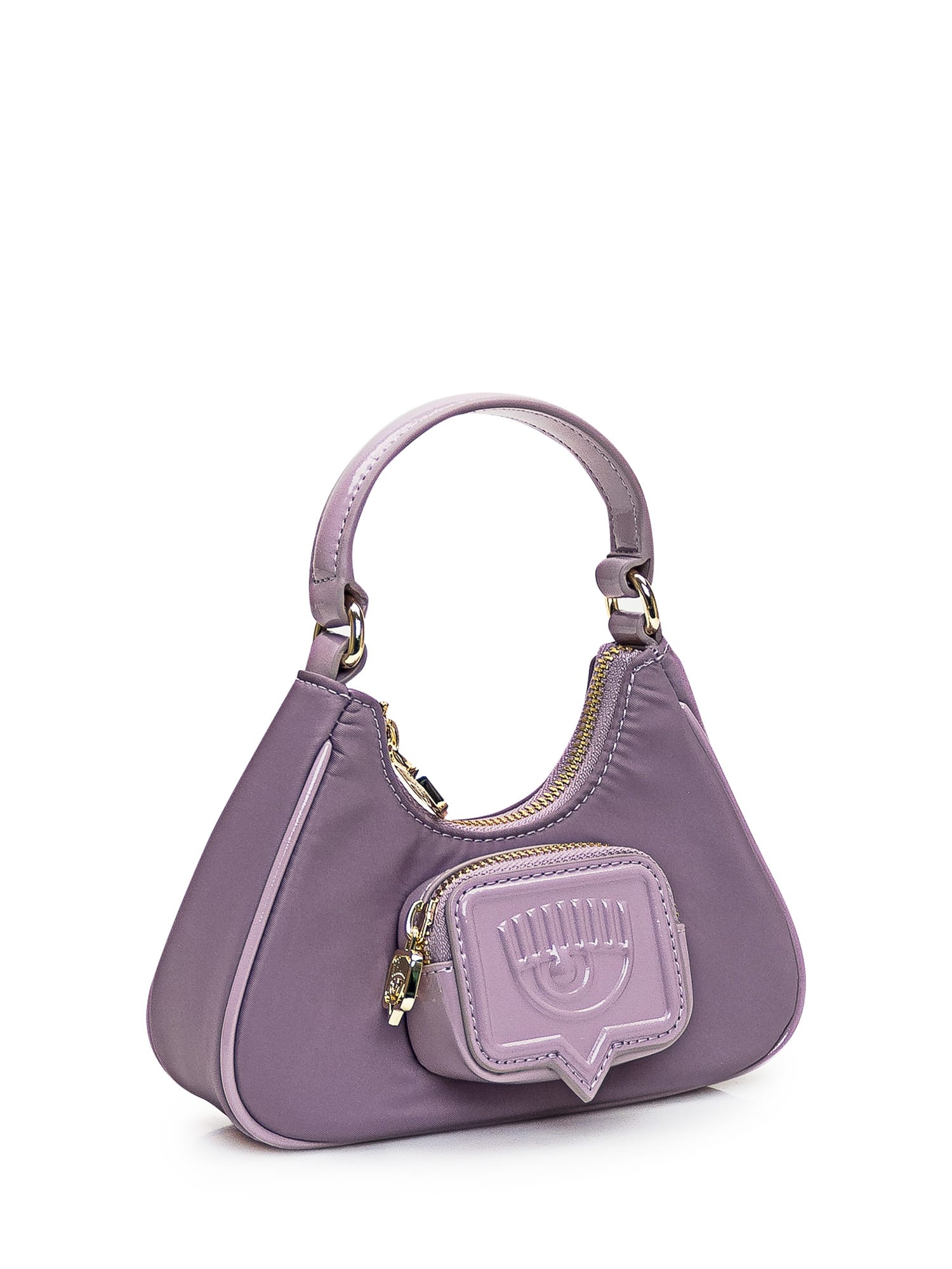Shop Chiara Ferragni Mini Vicky Bag In Lilac