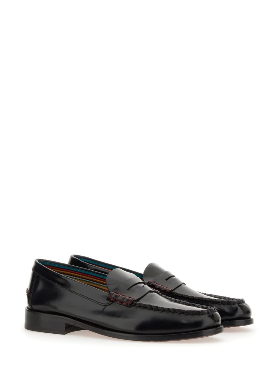 Shop Paul Smith Leather Loafer In Black