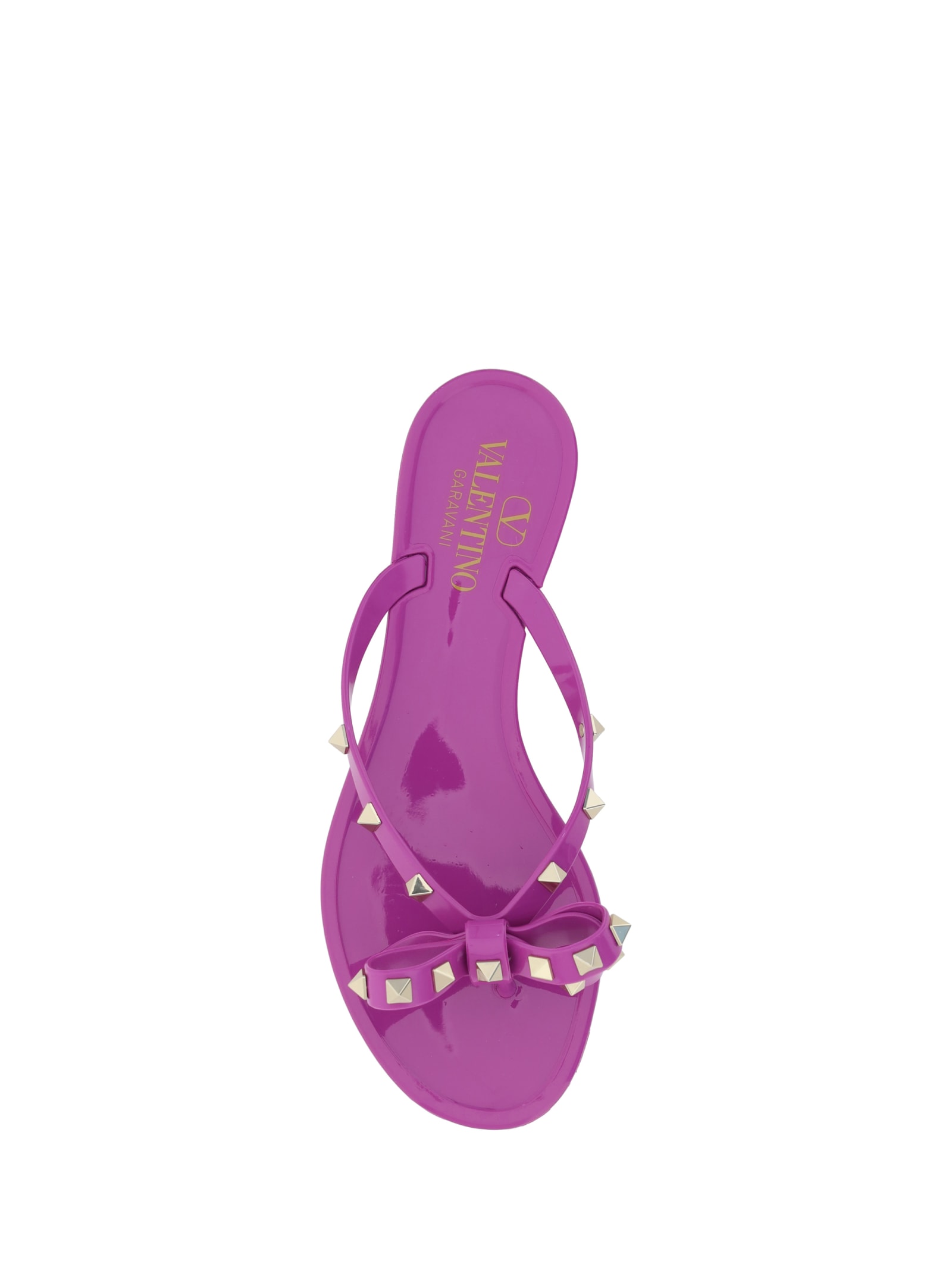 Shop Valentino Garavani Summer Pool Sandals In Vivid Violet