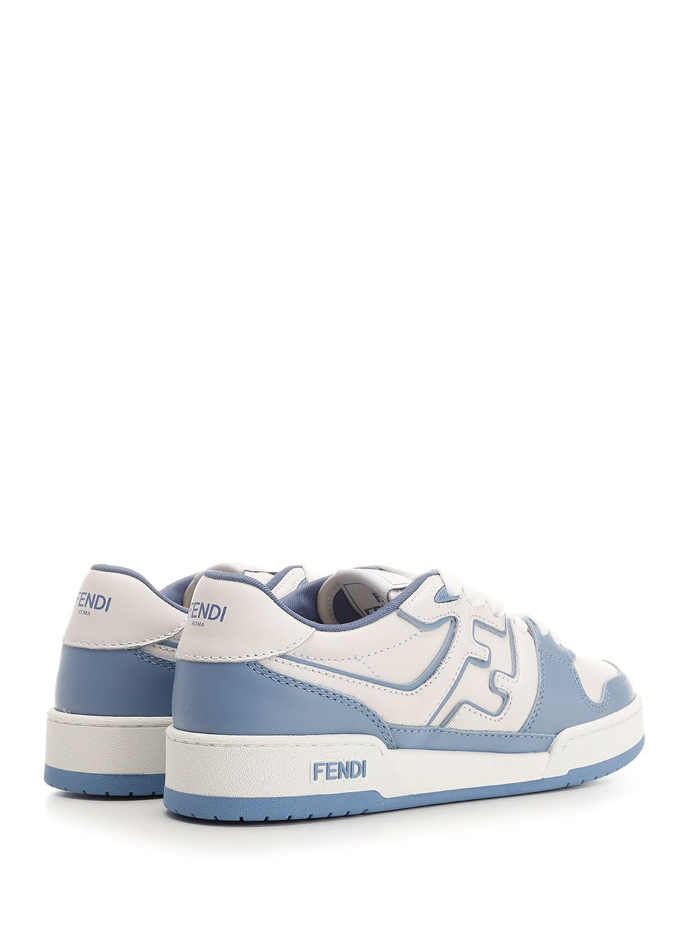 Shop Fendi Match Sneaker In White