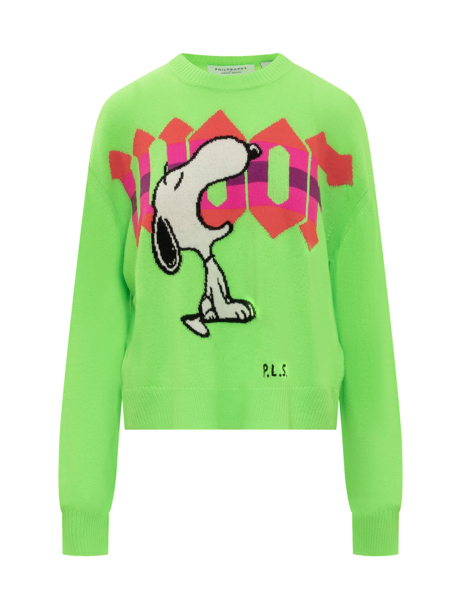 Philosophy Di Lorenzo Serafini Philosophy X Peanuts™ Jumper In Fantasia Verde