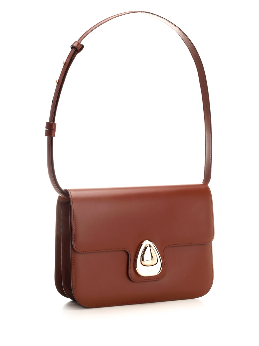 Shop Apc Astra Shoulder Bag In Brown