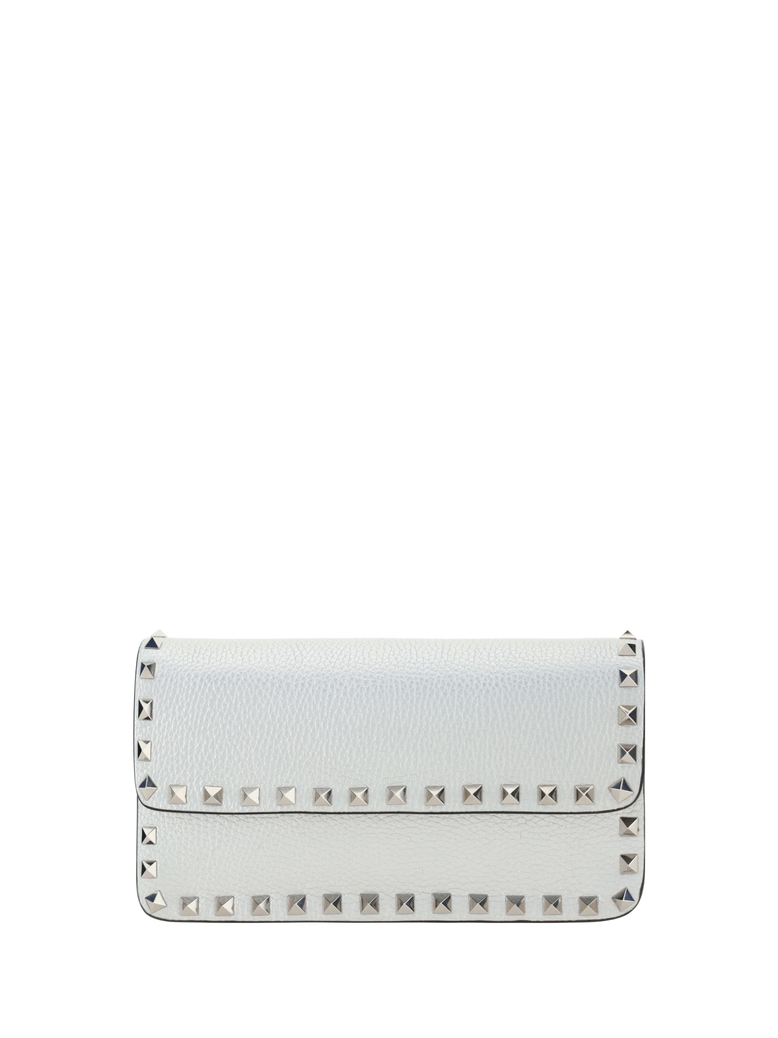 Valentino Garavani Rockstud Handbag In Silver