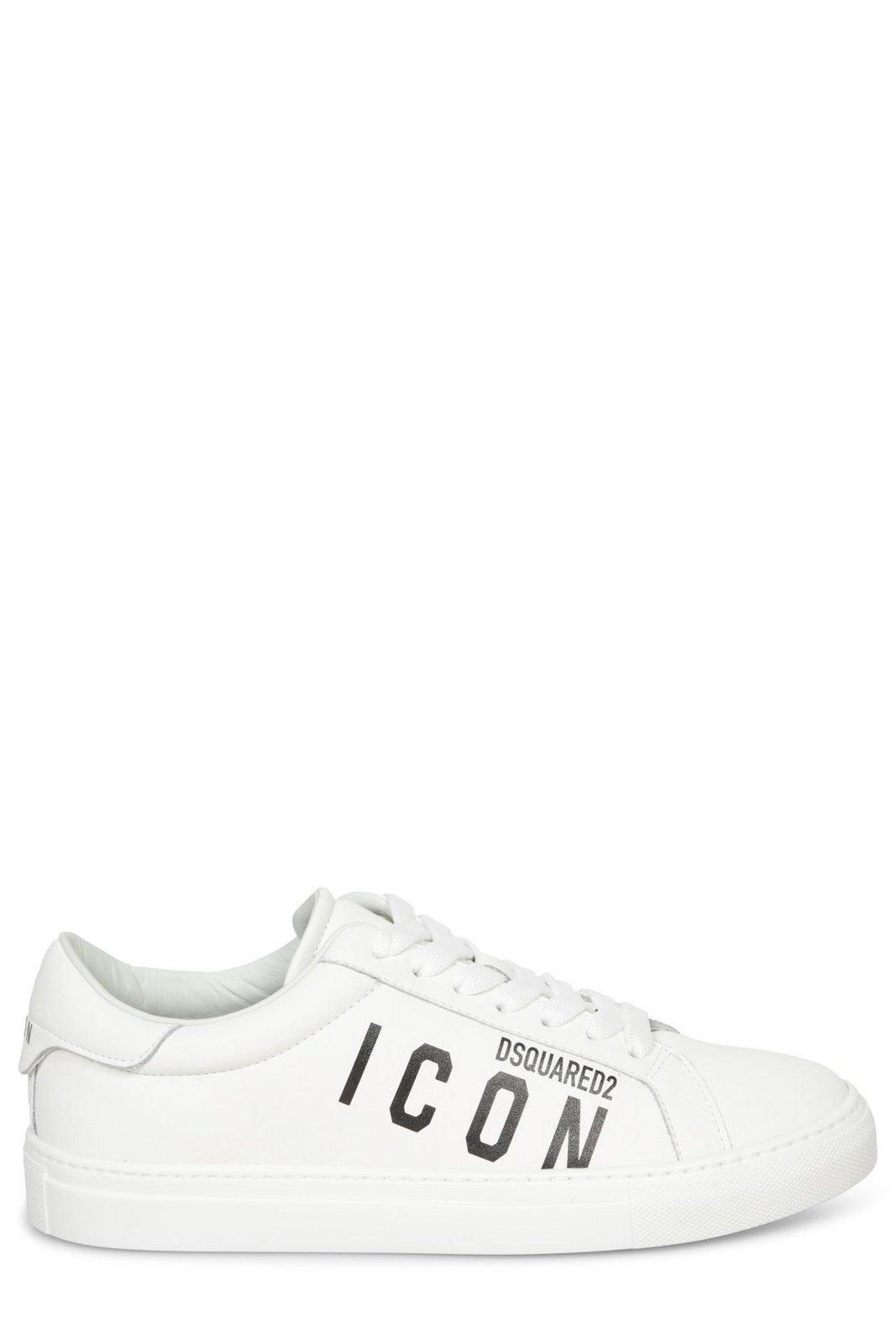 Shop Dsquared2 Boxer Sneakers In White