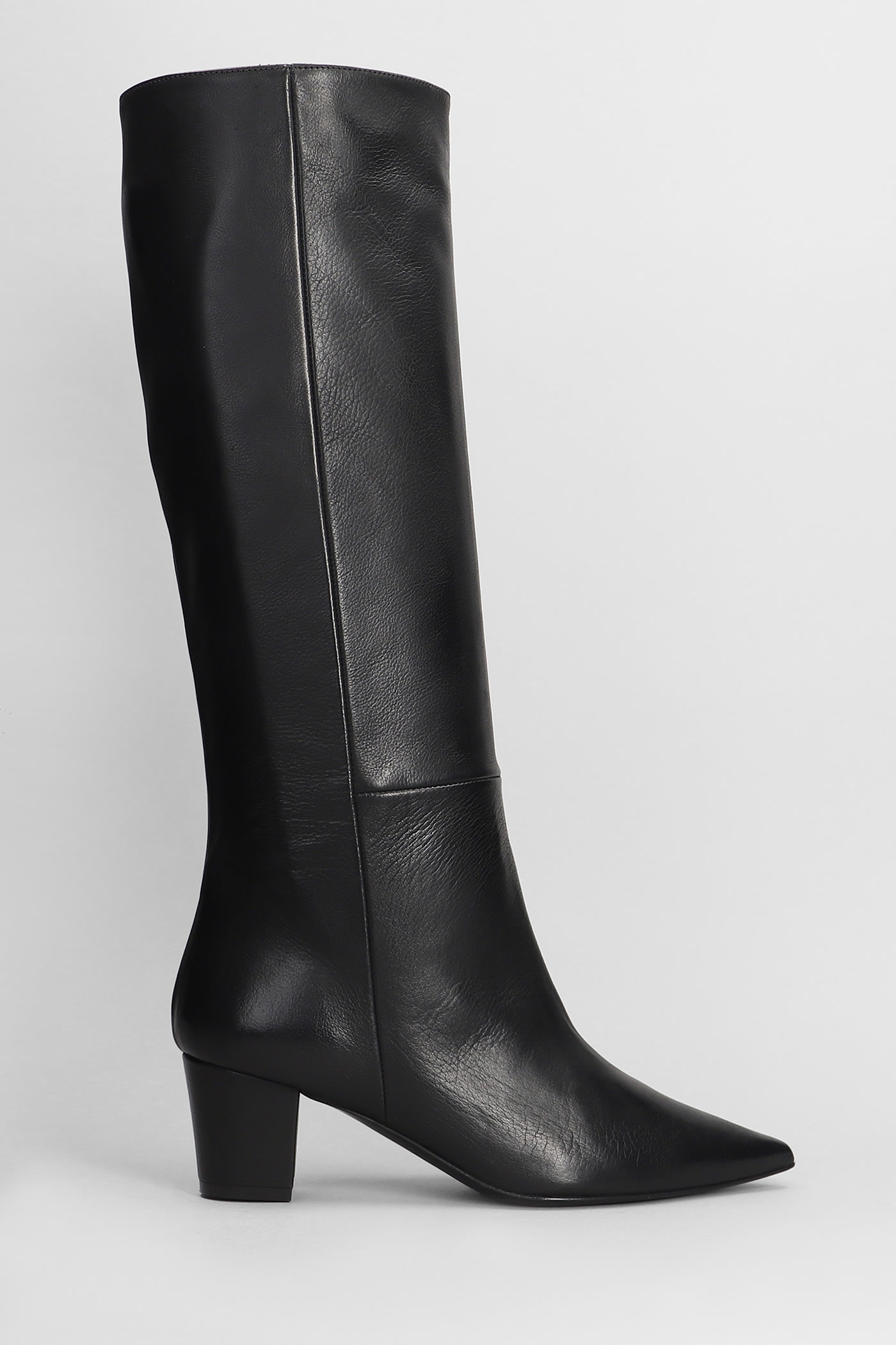 Shop Marc Ellis High Heels Boots In Black Leather