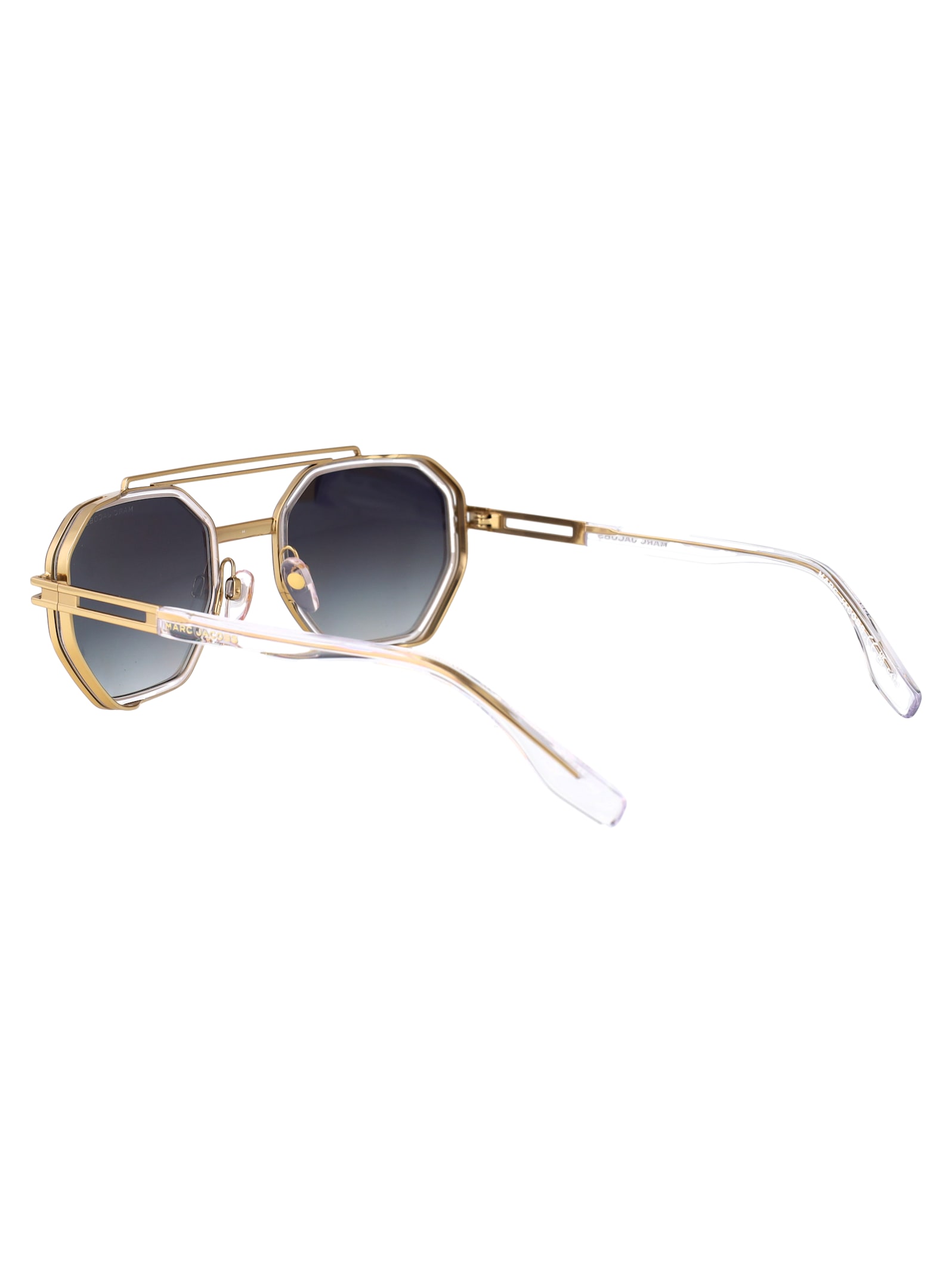Marc Jacobs Aviator-frame Sunglasses In Gold