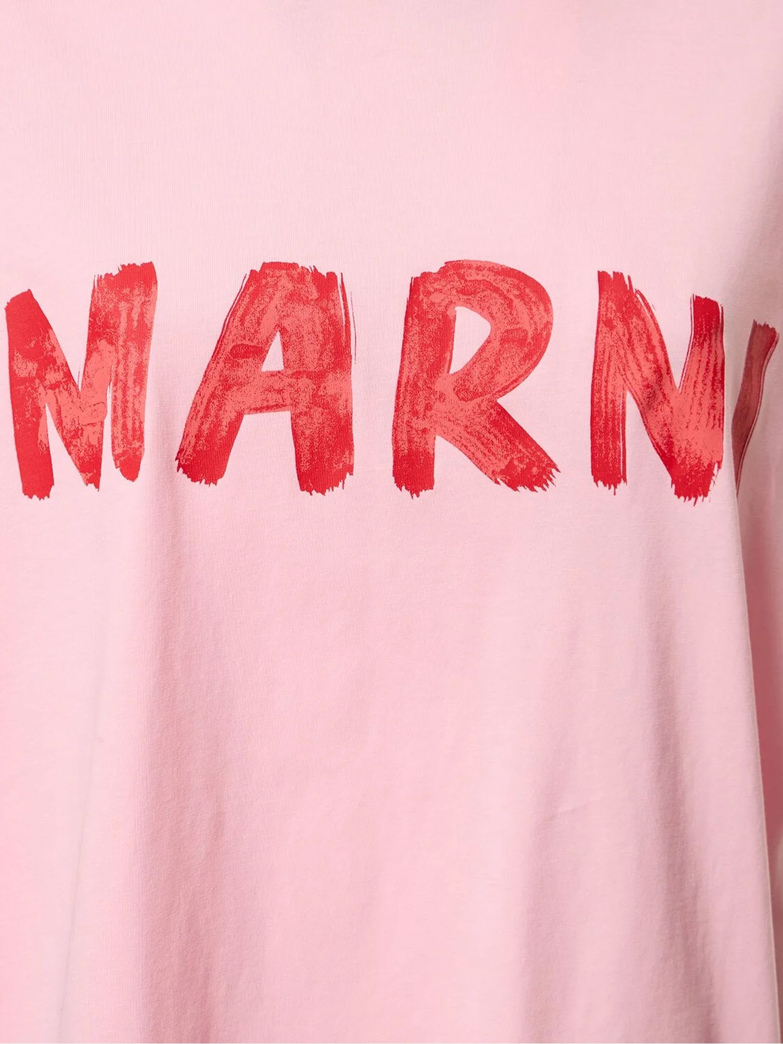 Shop Marni Pink Cotton T-shirt