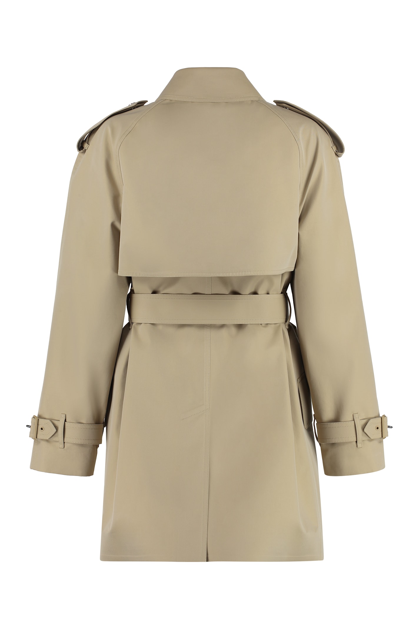 Burberry Gabardine Trench Coat In Brown