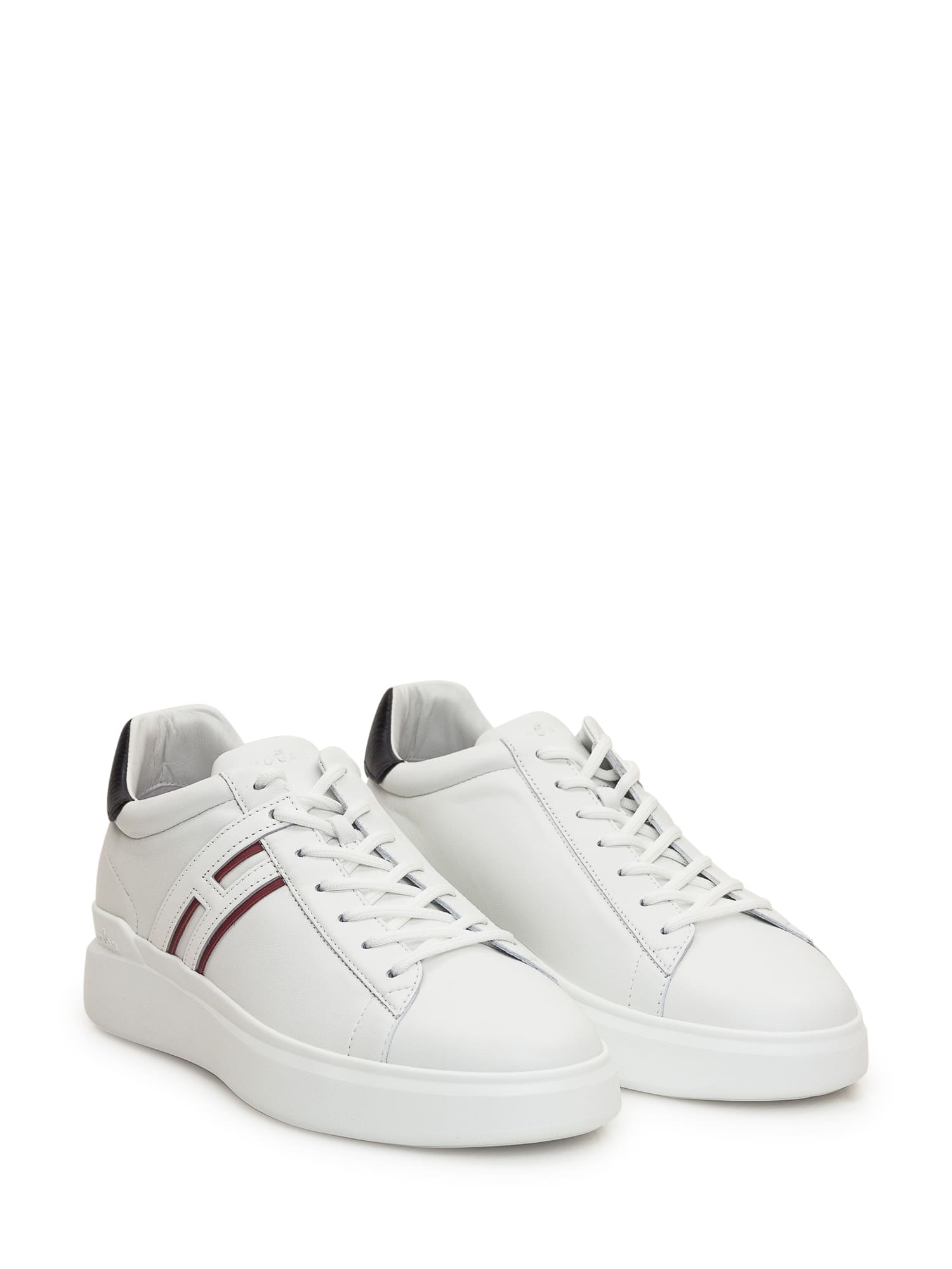 Shop Hogan H580 Sneaker In Bianco-mosto