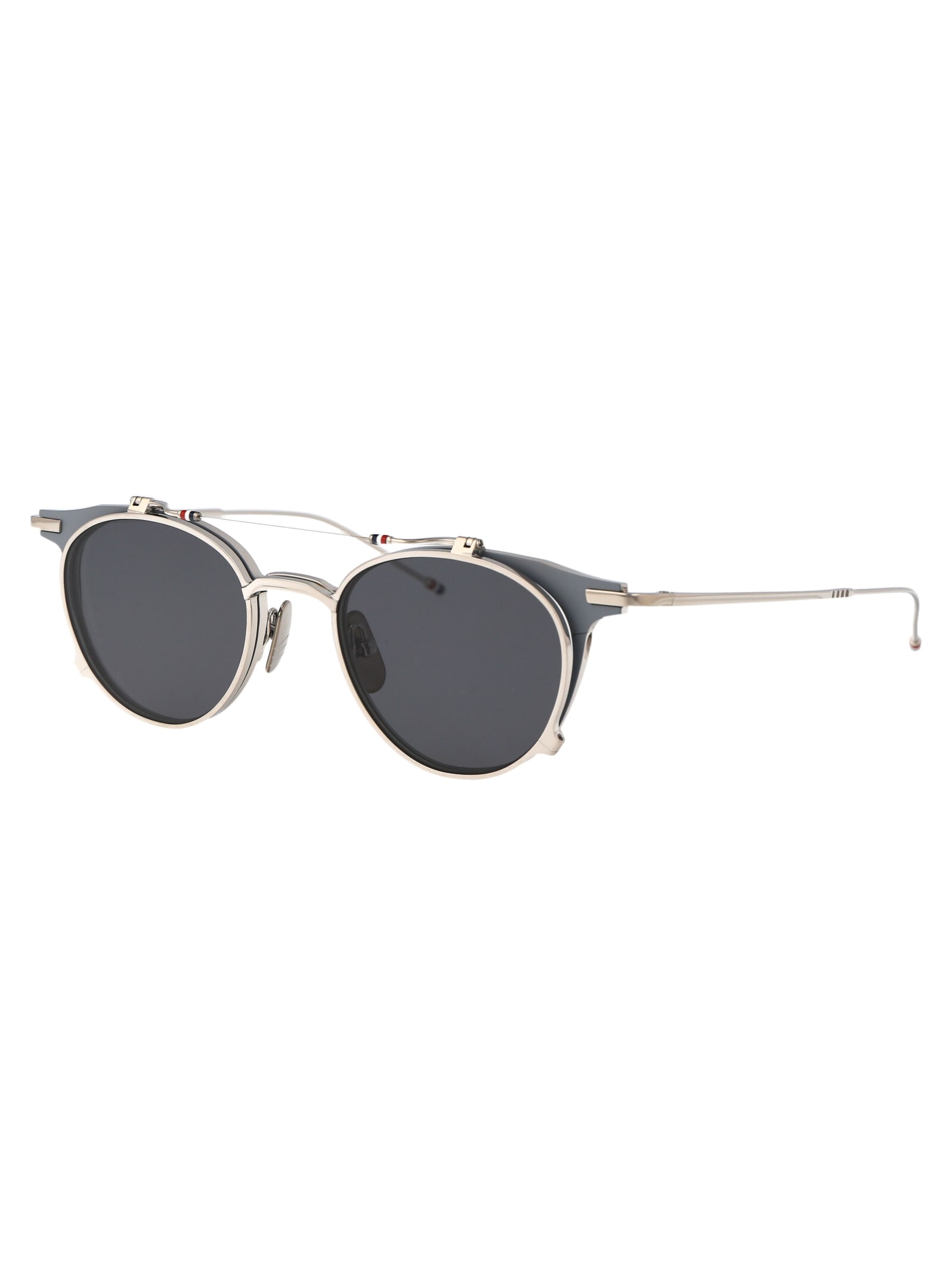 Shop Thom Browne Ues814a-g0001-045-49 Sunglasses In 045 Silver