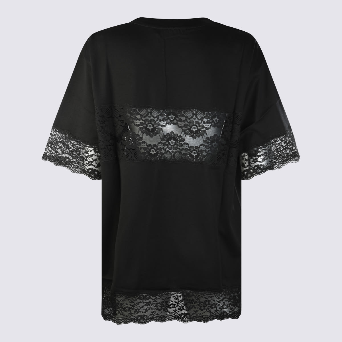 Shop Dolce & Gabbana Black Cotton Blend T-shirt