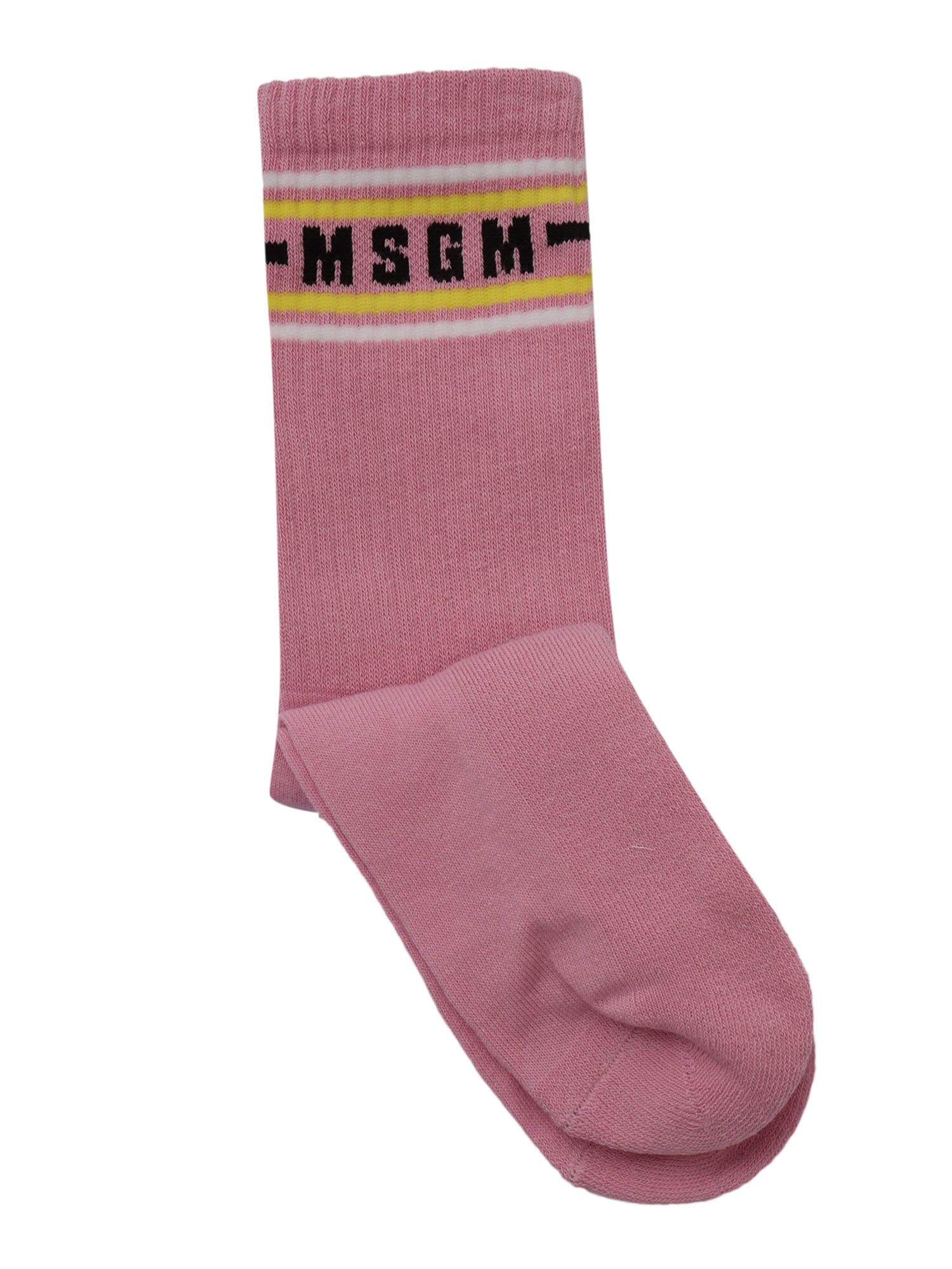 Msgm Socks Unisex In Multi